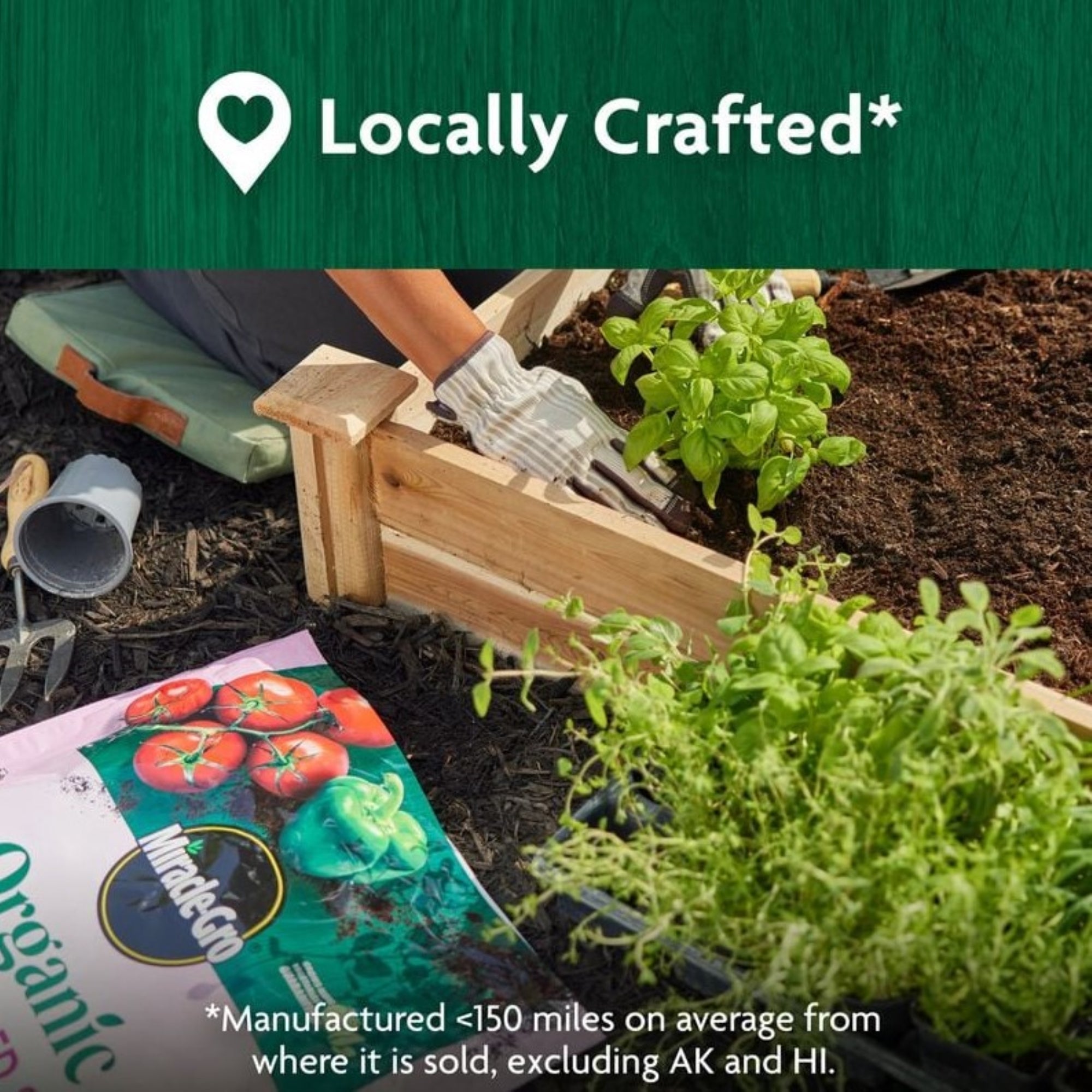 Miracle-Gro Organic Raised Bed & Garden Soil, 1.5 Cubic Feet