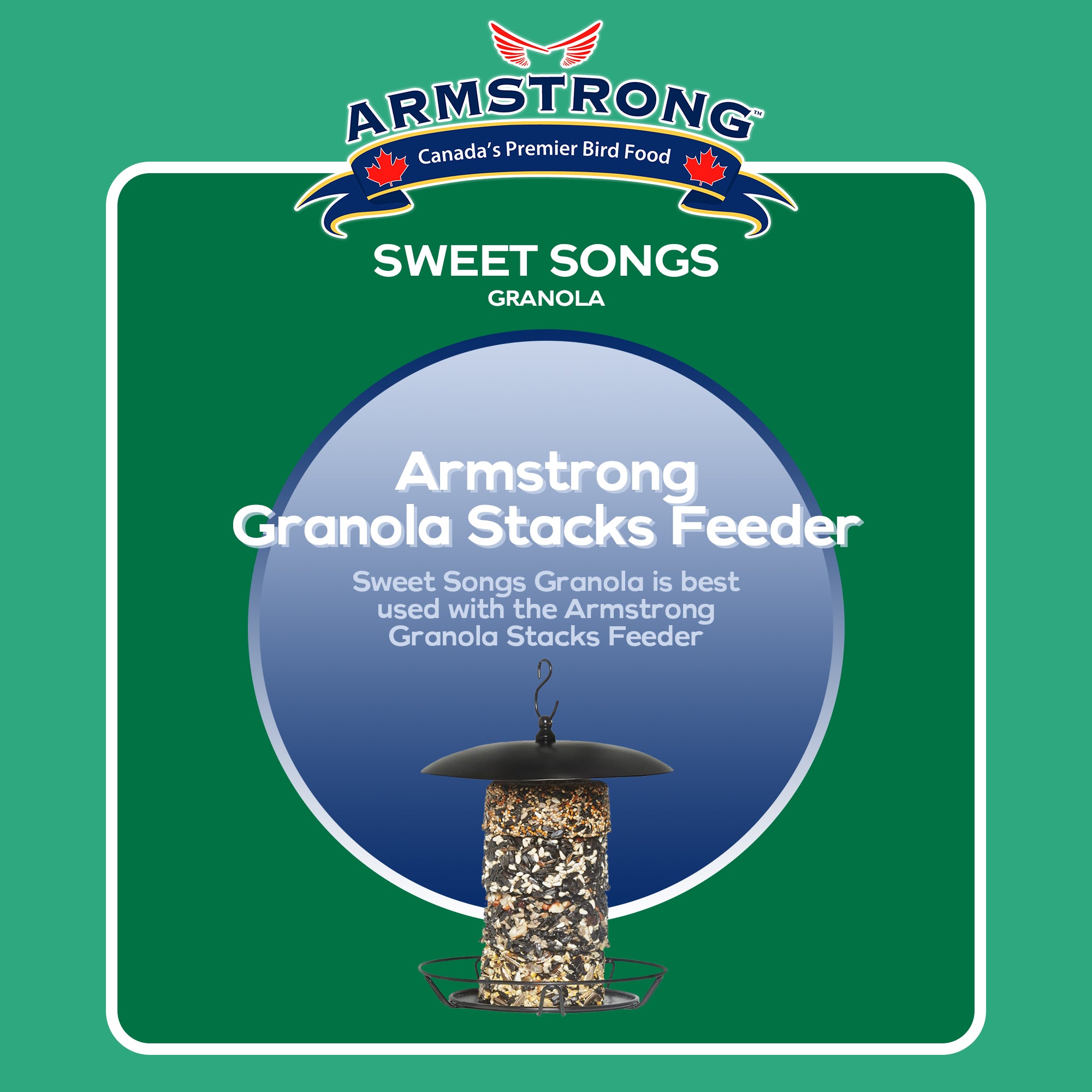 Armstrong Wild Bird Food Royal Jubilee Sweet Songs Granola Stack, 7.05oz