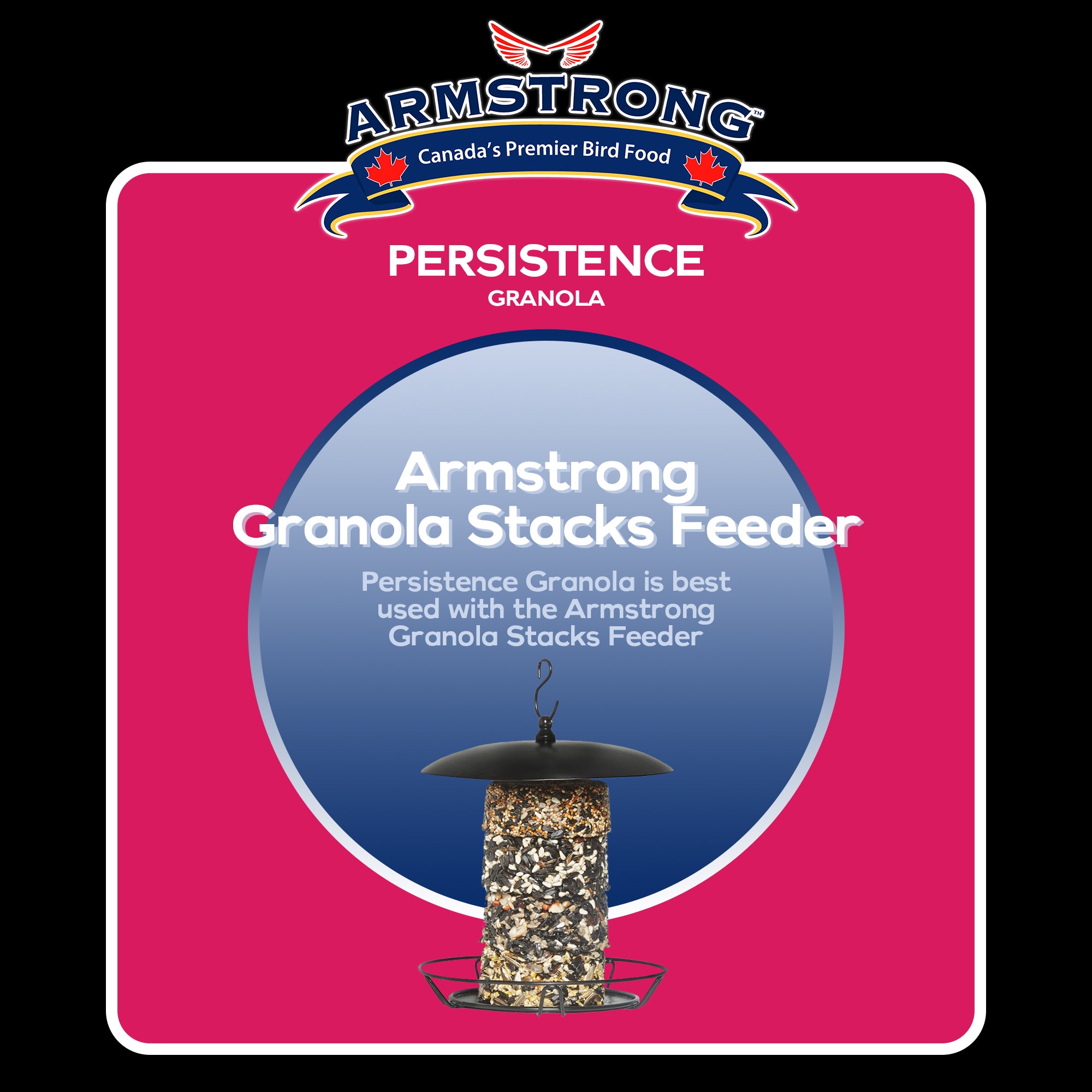 Armstrong Wild Bird Food Royal Jubilee Persistence Granola Stack, 7.05oz