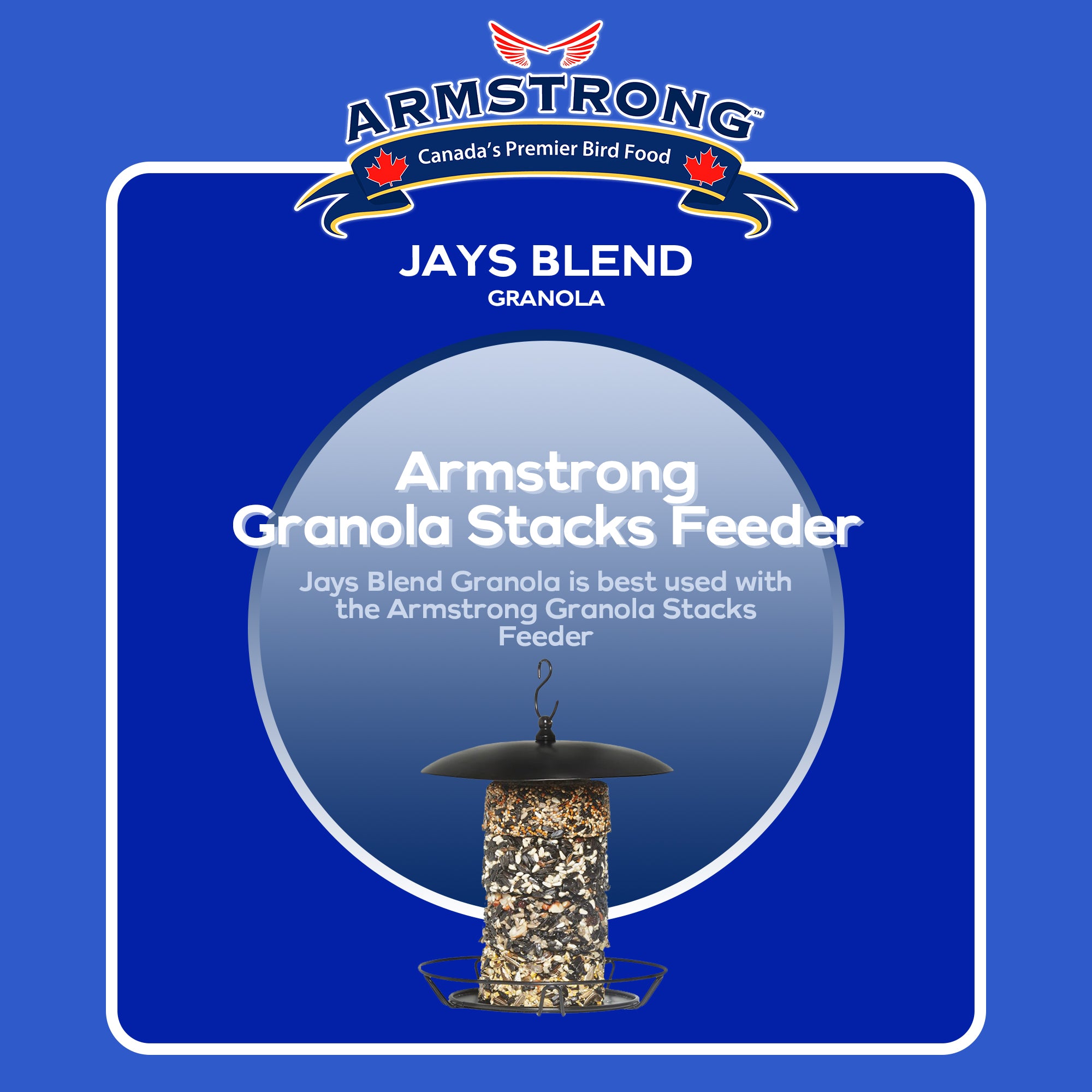 Armstrong Wild Bird Food Royal Jubilee Jays Blend Granola Stack, 4.94oz