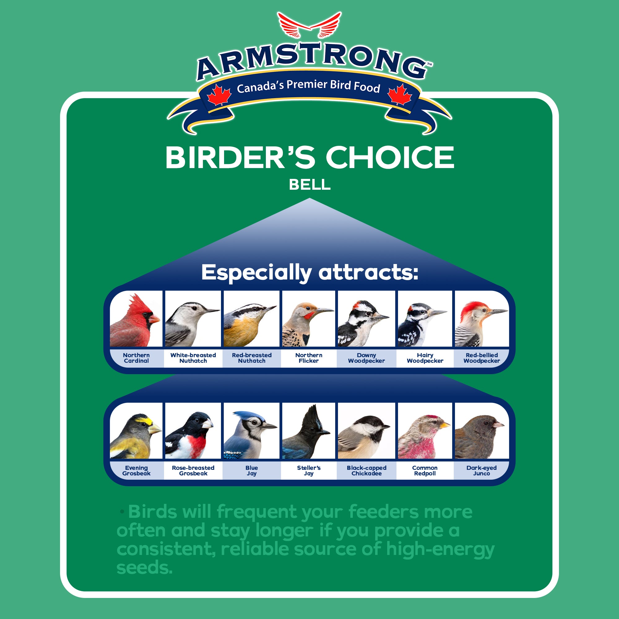 Armstrong Wild Bird Food Birder's Choice Bell, 12oz