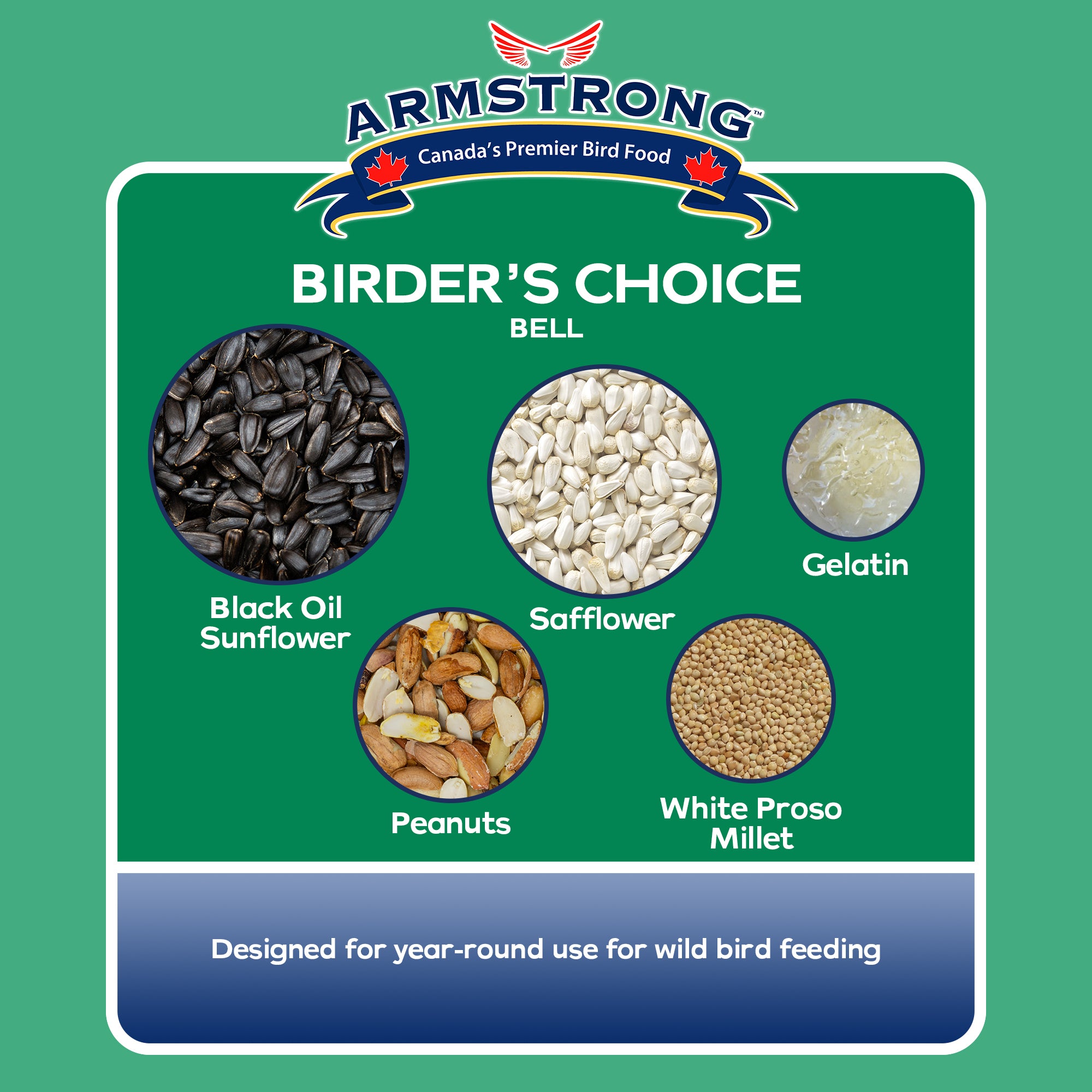 Armstrong Wild Bird Food Birder's Choice Bell, 12oz