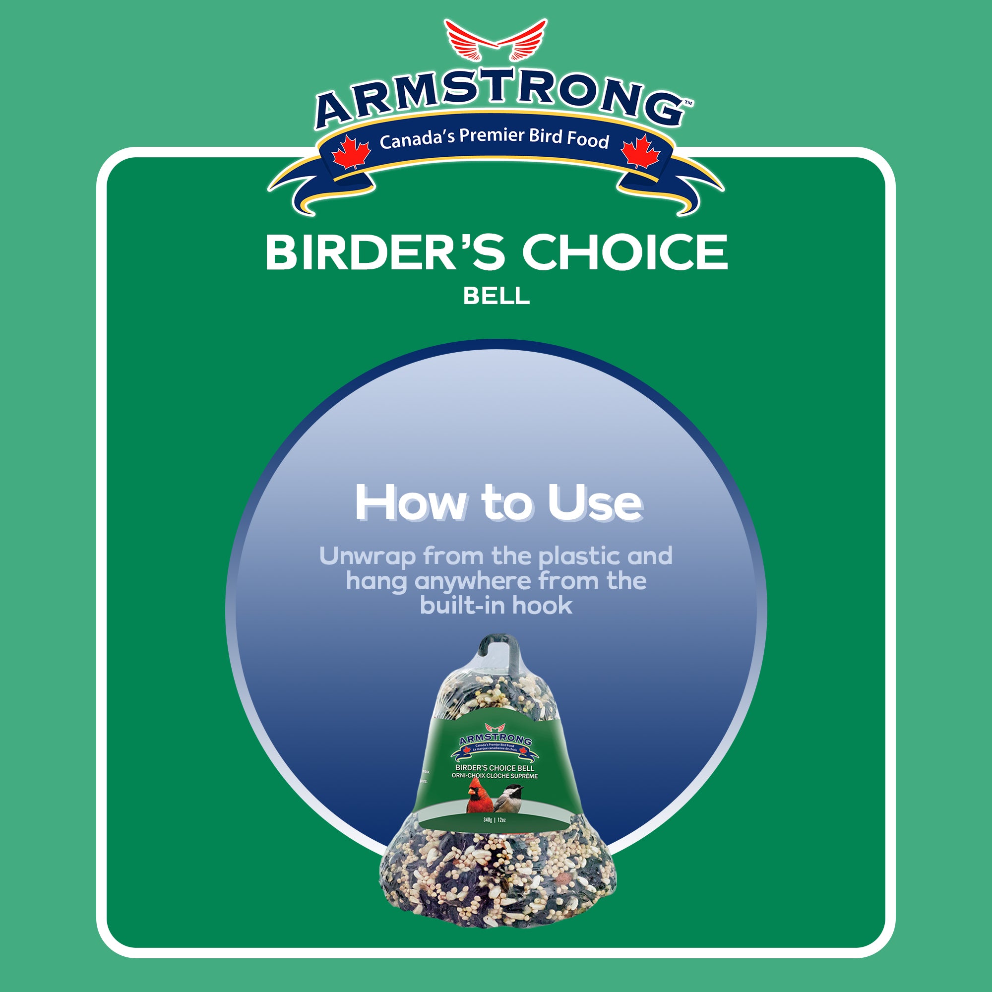 Armstrong Wild Bird Food Birder's Choice Bell, 12oz