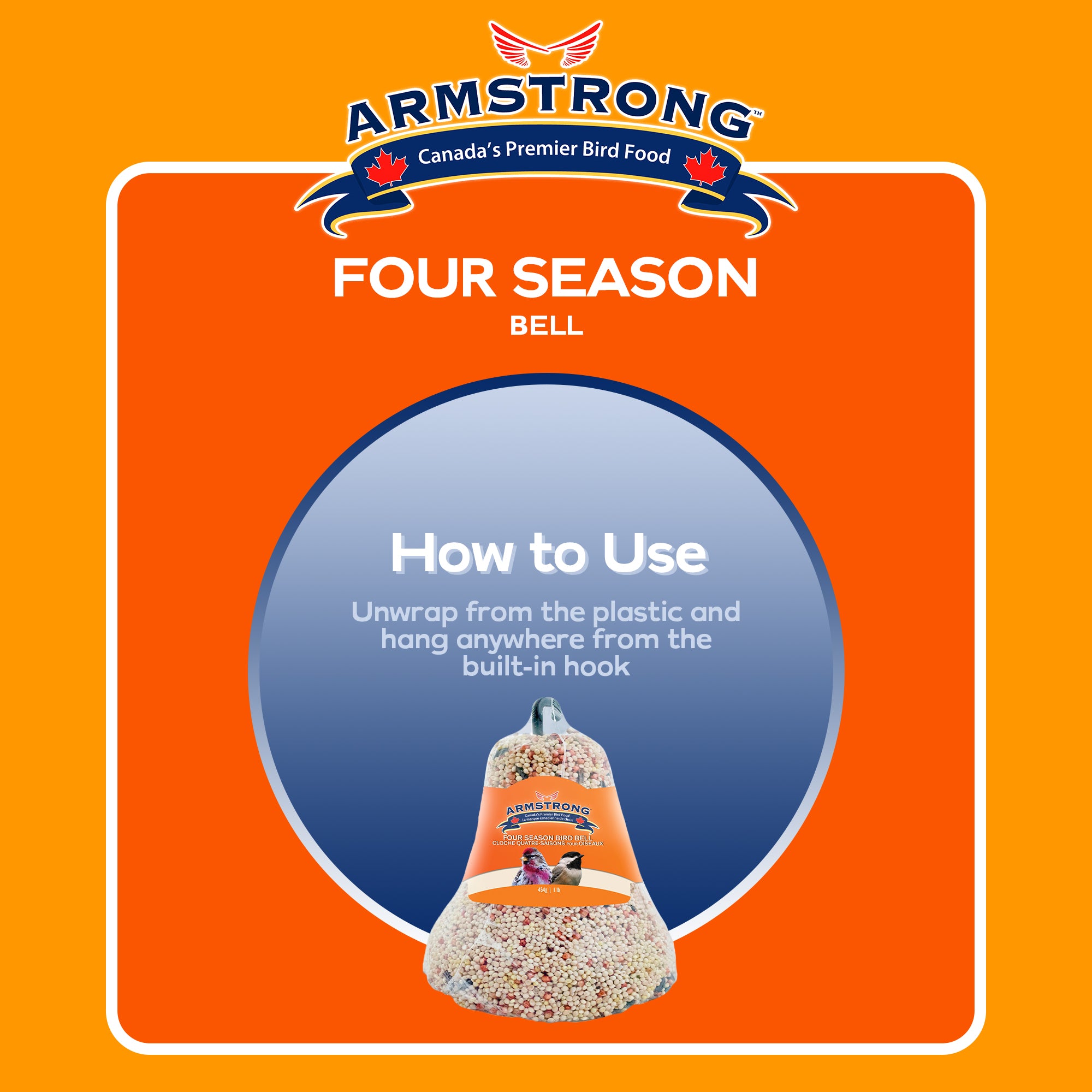 Armstrong Wild Bird Food Four Season Bell, 1lb