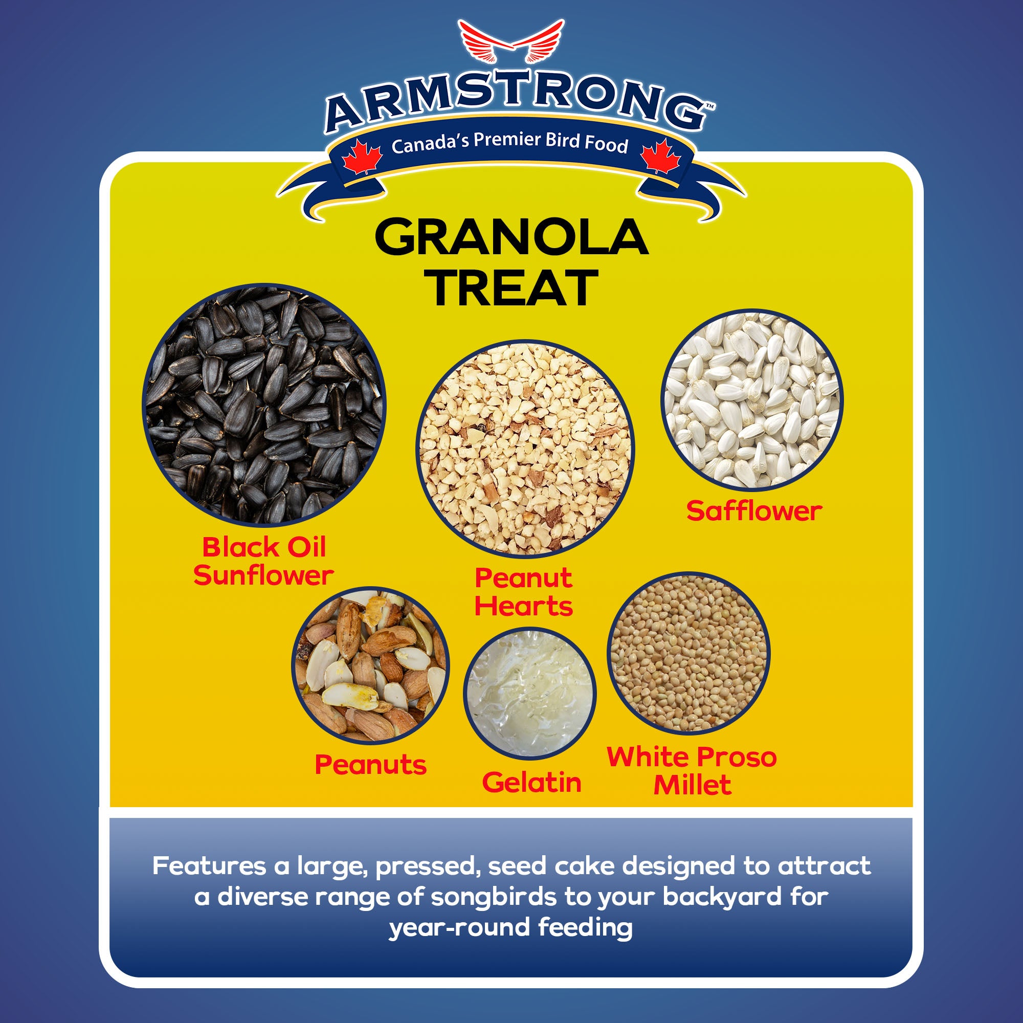 Armstrong Wild Bird Food Royal Jubilee Granola Treat, 32oz