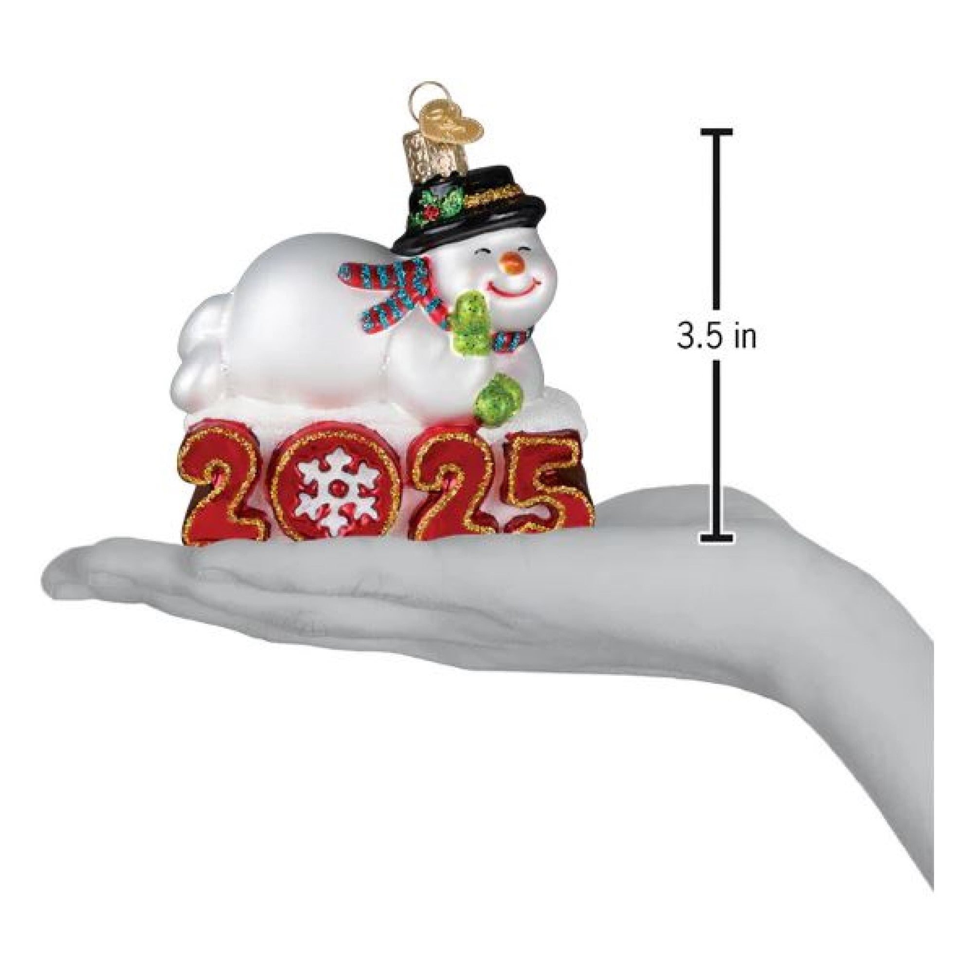 Old World Christmas Blown Glass Ornament for Christmas Tree, 2025 Snowman