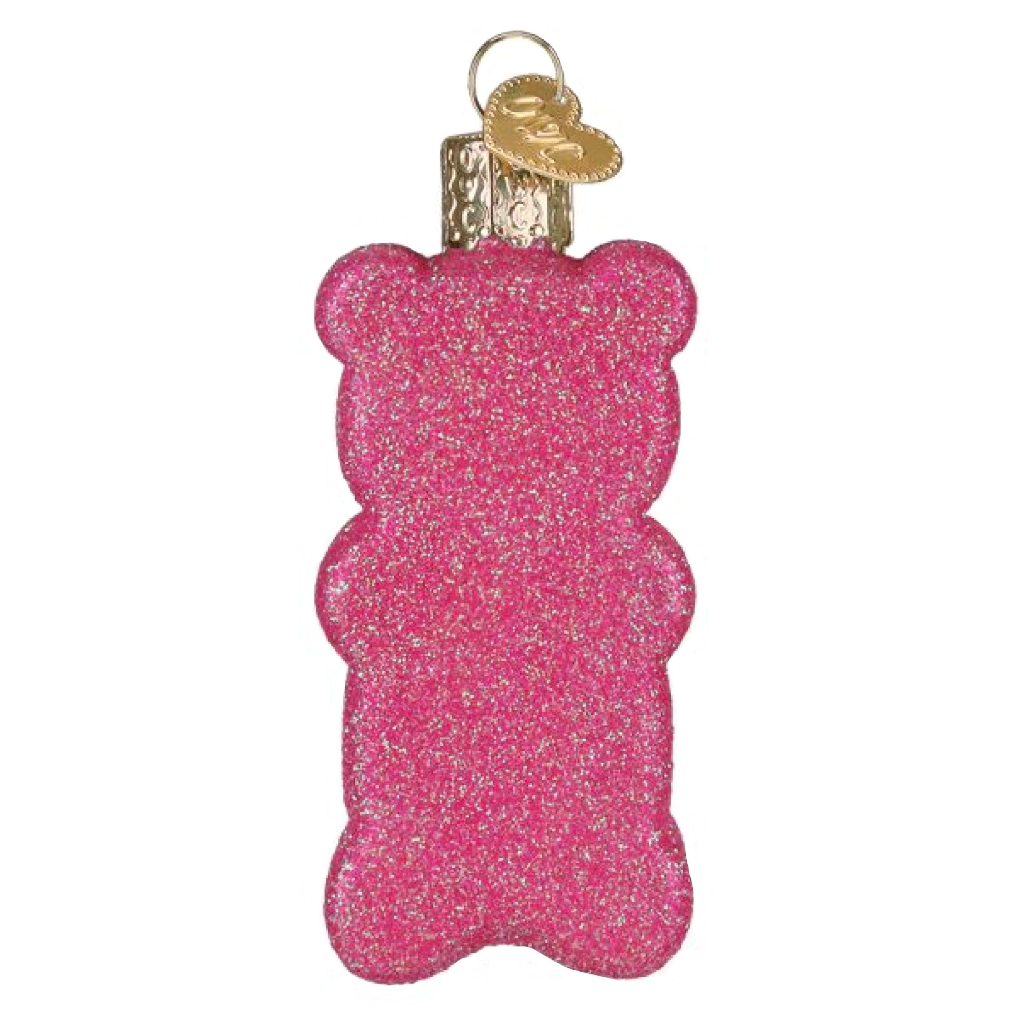 Old World Christmas Blown Glass Ornament for Christmas Tree, Glistening Jelly Bear