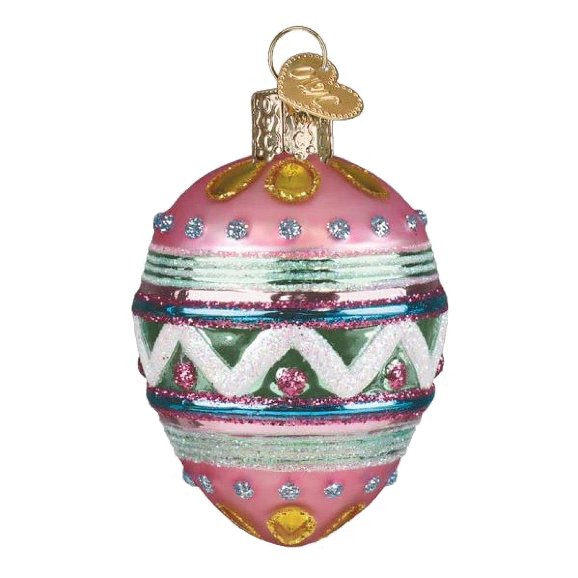 Old World Christmas Blown Glass Ornament for Christmas Tree, Easter Egg