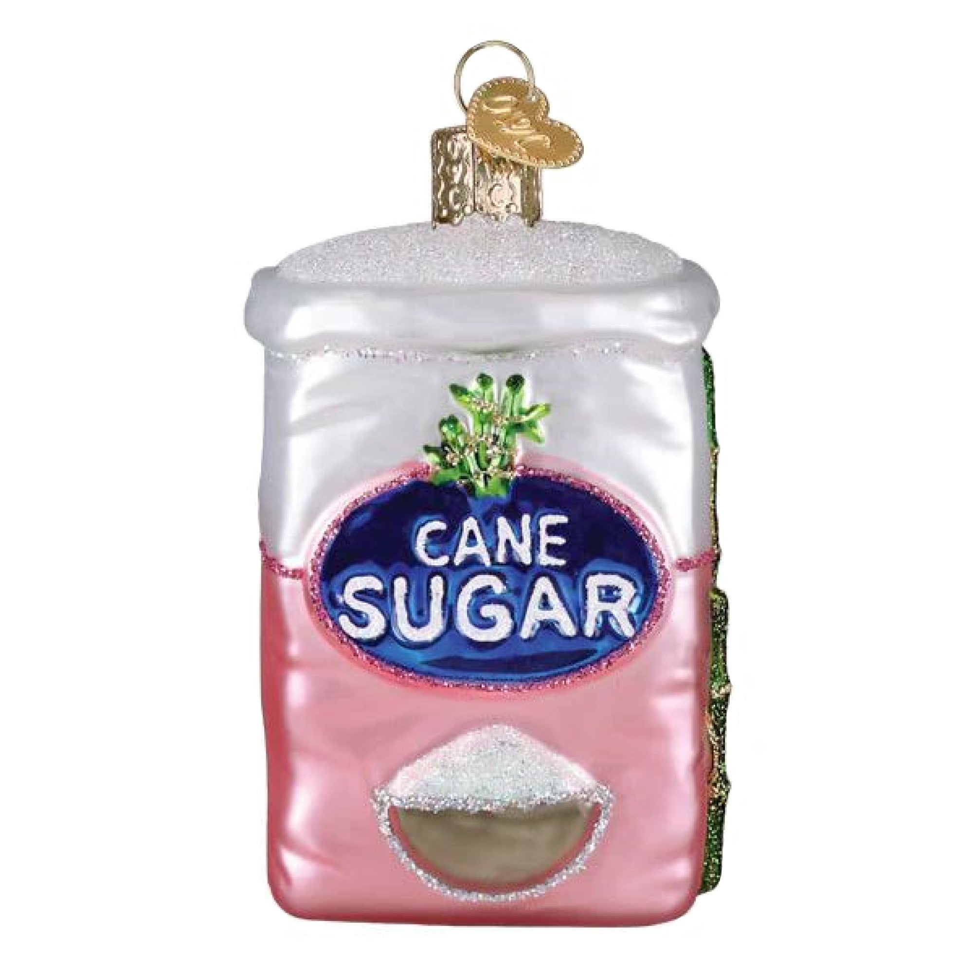 Old World Christmas Blown Glass Ornament for Christmas Tree, Bag of Cane Sugar