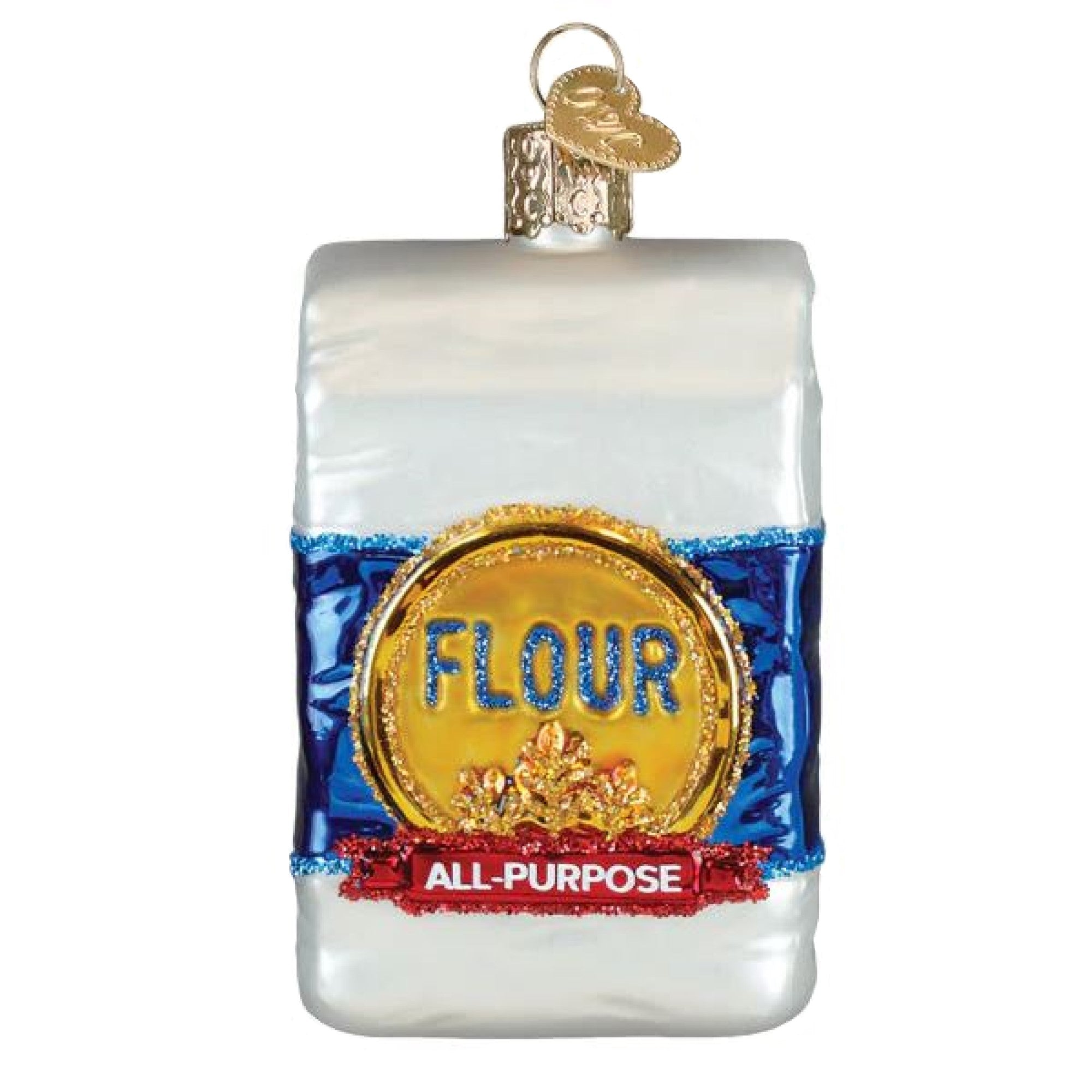 Old World Christmas Blown Glass Ornament for Christmas Tree, Bag of Flour