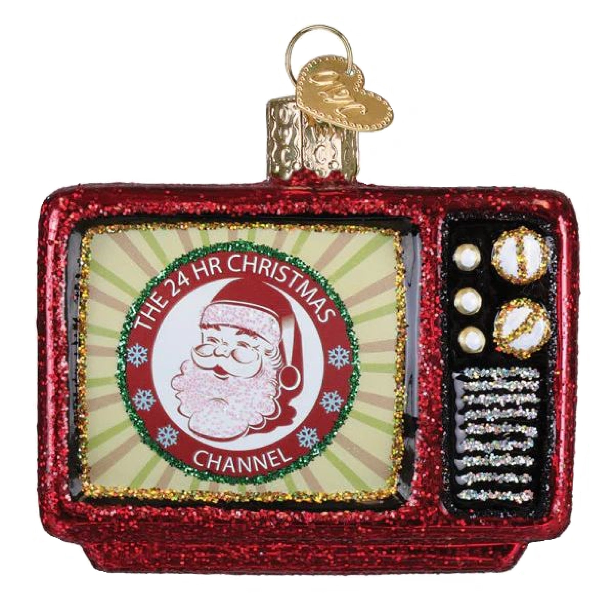 Old World Christmas Blown Glass Ornament for Christmas Tree, 24hr Christmas Channel