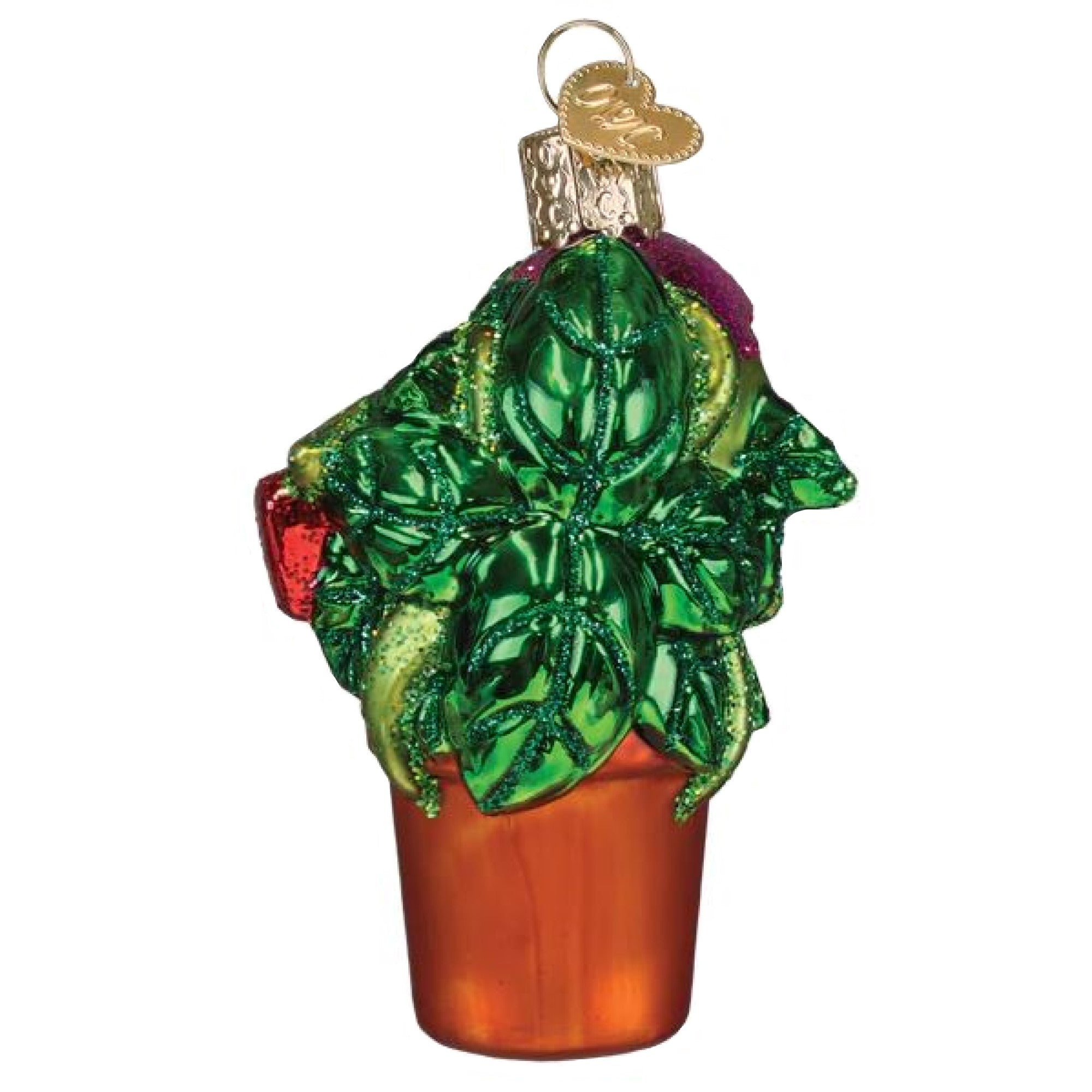 Old World Christmas Blown Glass Ornament for Christmas Tree, Venus Fly Trap
