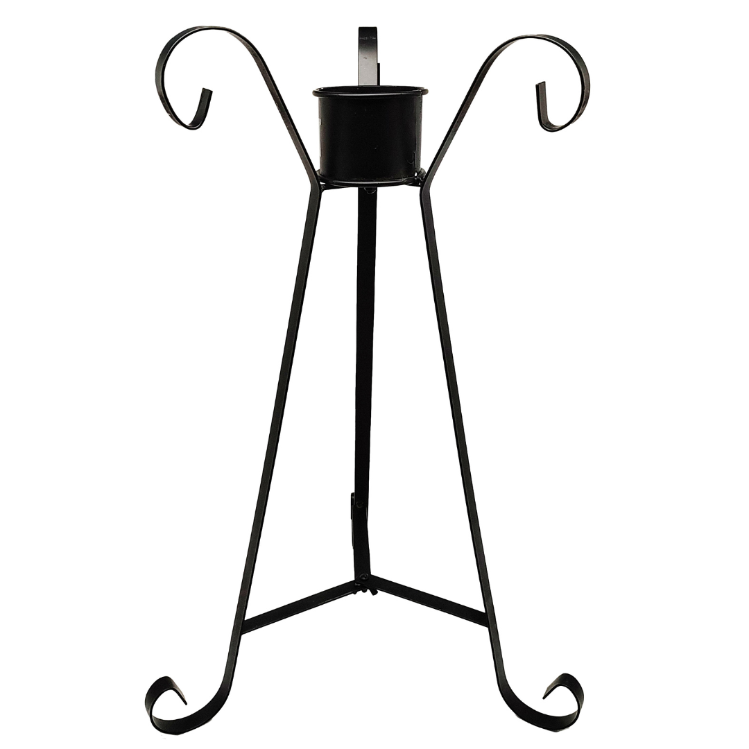 Very Cool Stuff Metal Scroll Gazing Globe Stand, Black, 20in