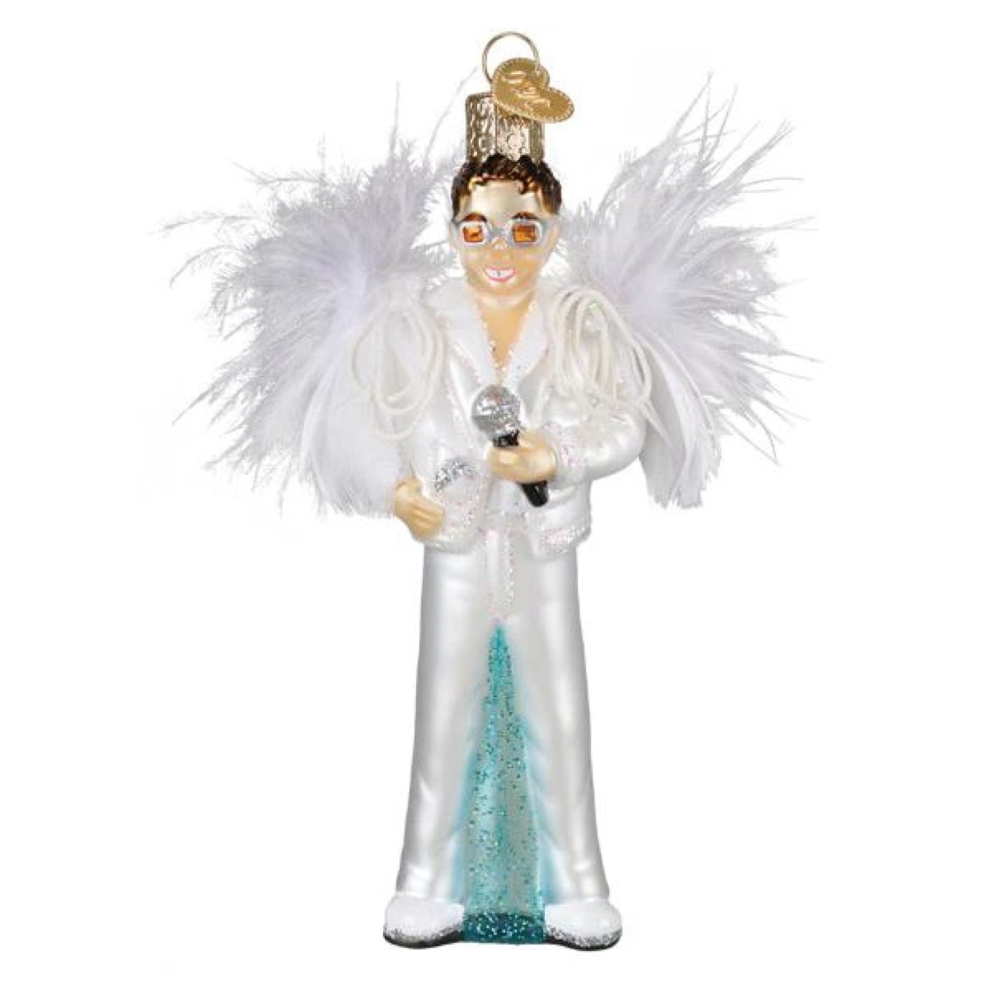 Old World Christmas Blown Glass Ornament for Christmas Tree, Elton John