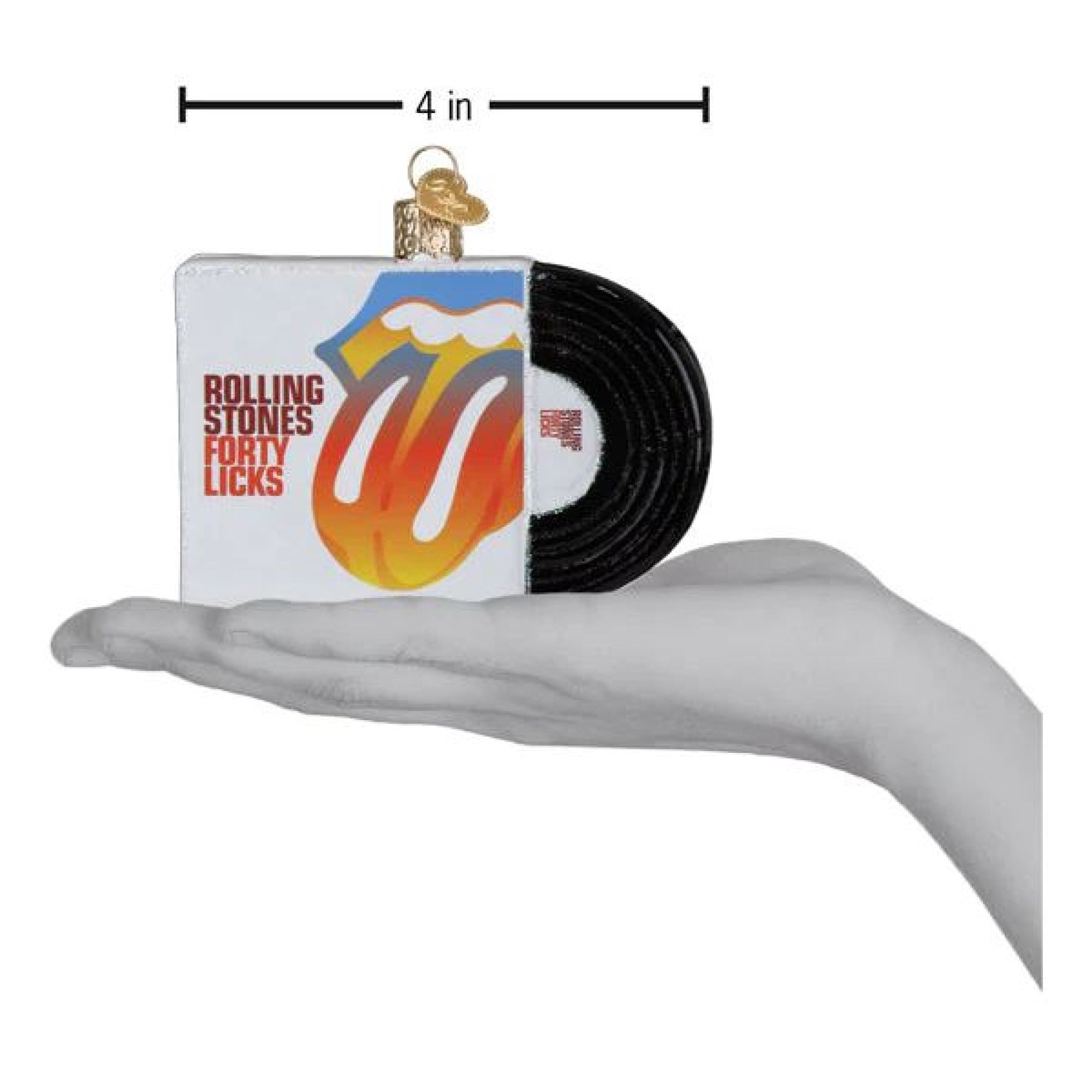 Old World Christmas Blown Glass Ornament for Christmas Tree, Forty Licks Album Cover