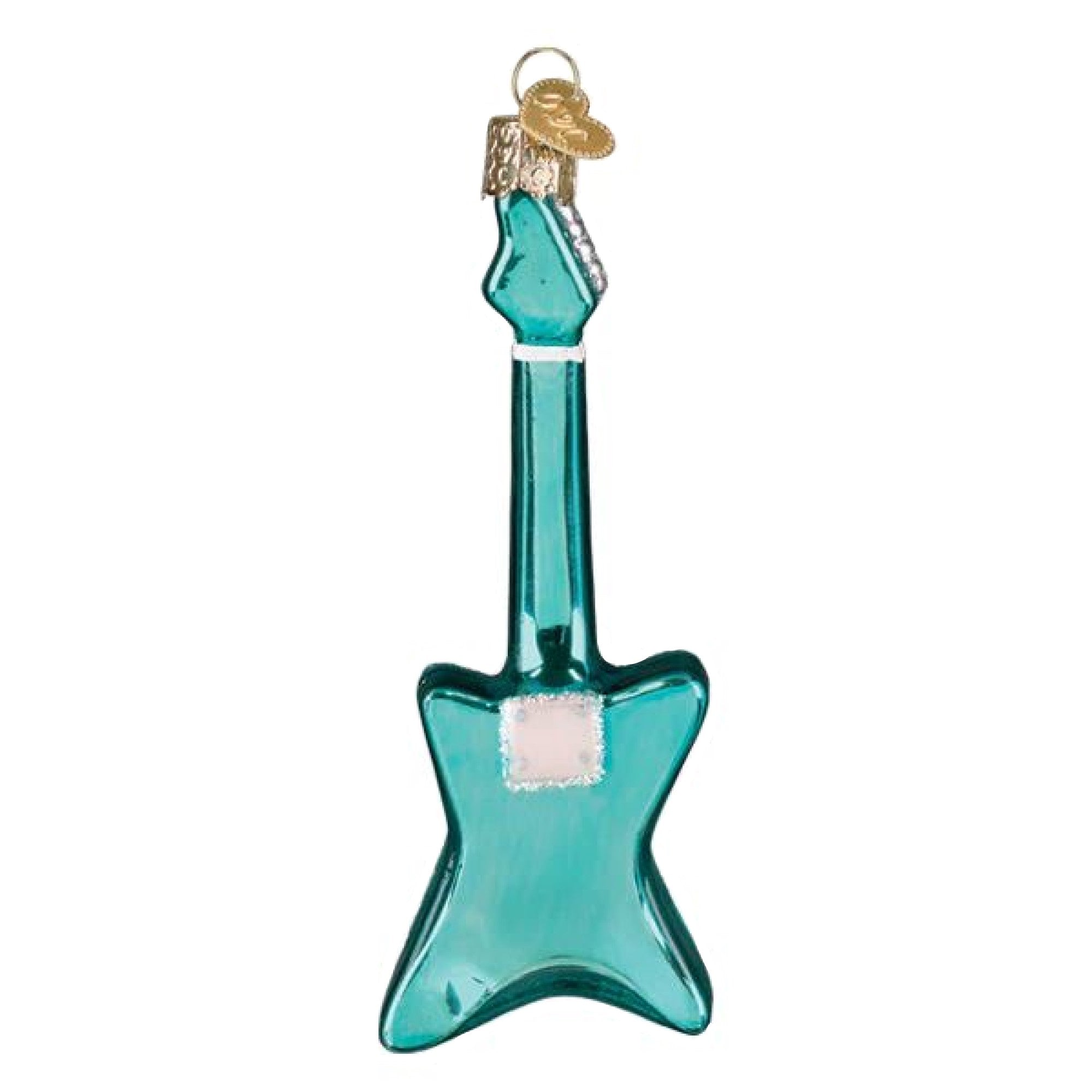 Old World Christmas Blown Glass Ornament for Christmas Tree, Rockin' Electric Guitar