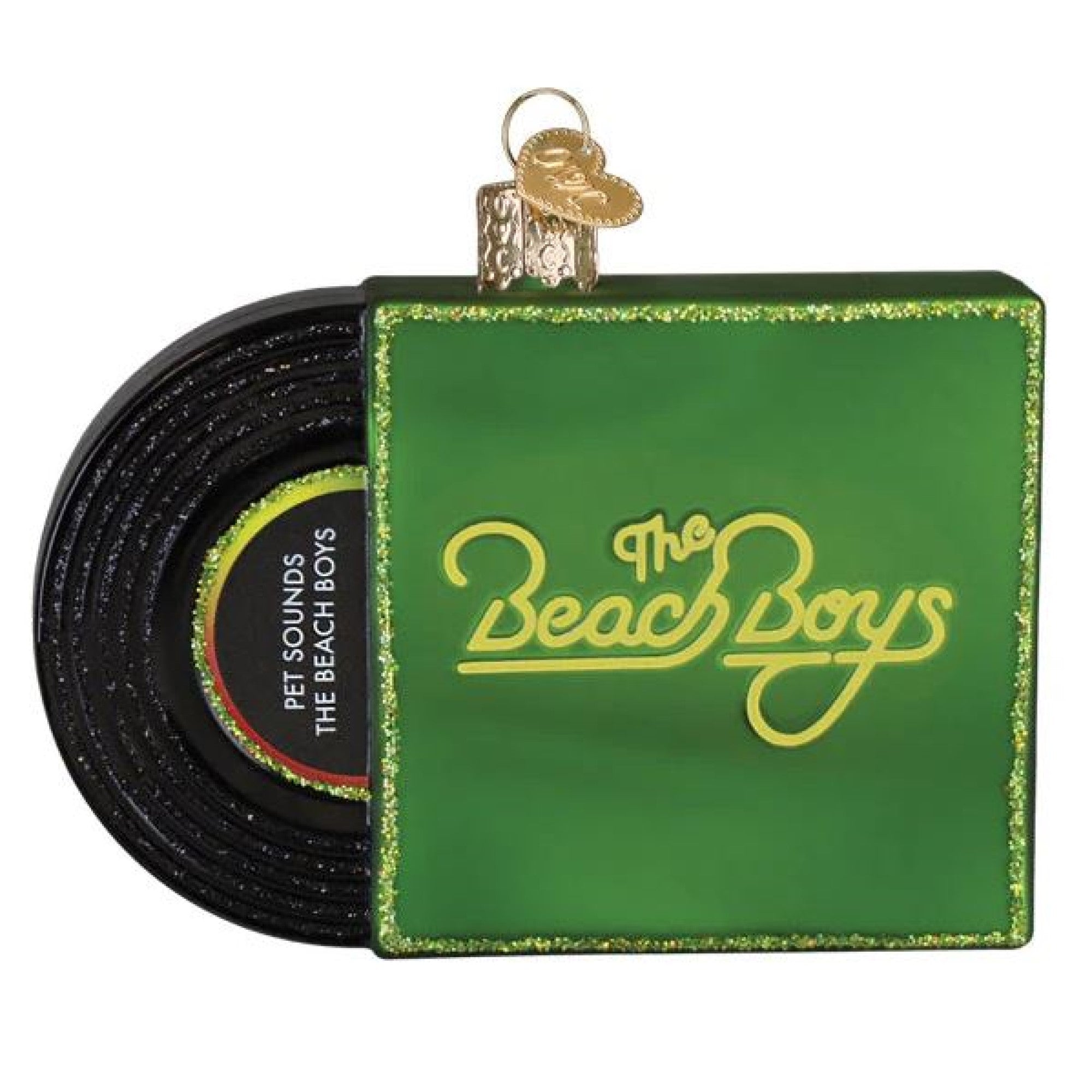 Old World Christmas Blown Glass Ornament for Christmas Tree, Pet Sounds Album Cover