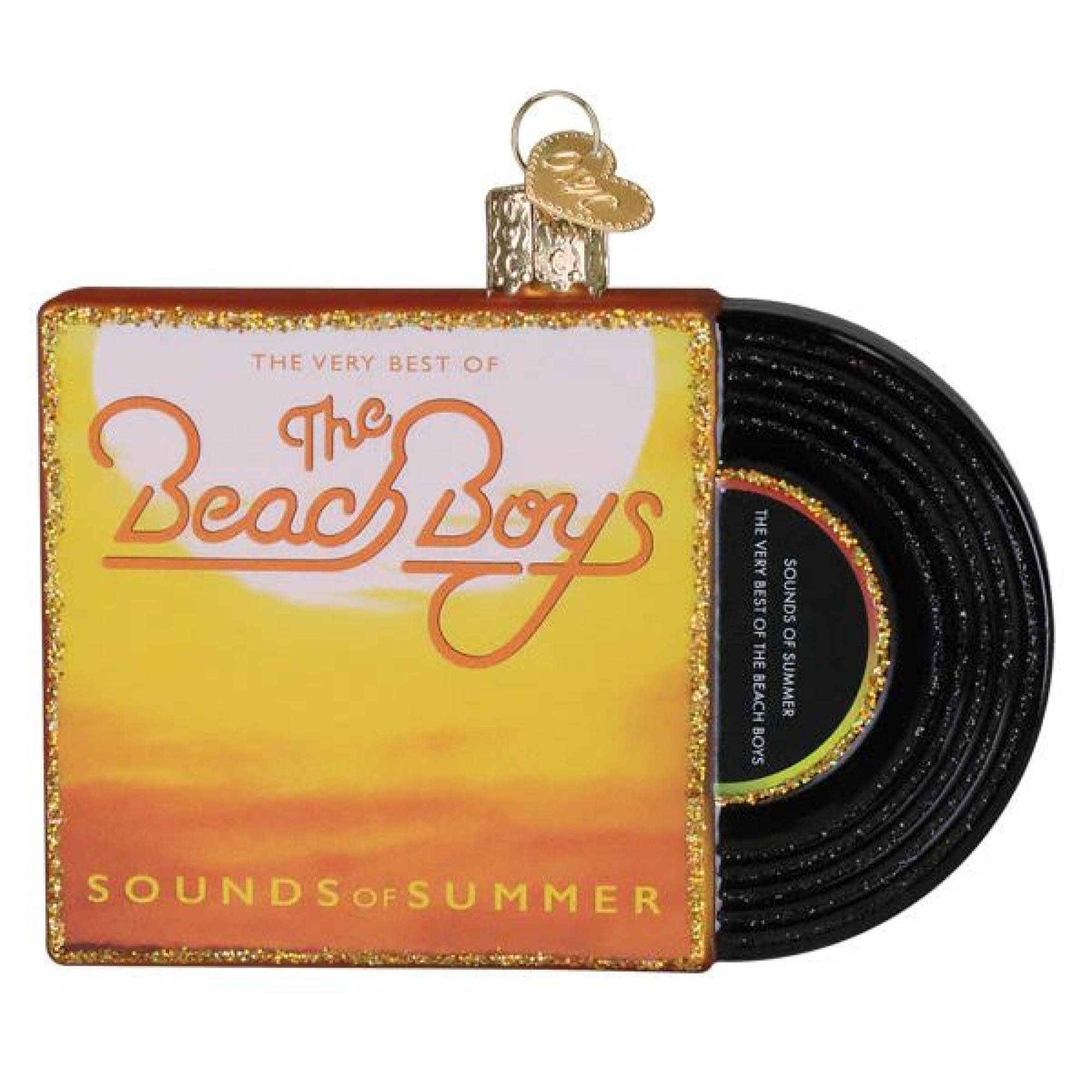 Old World Christmas Blown Glass Ornament for Christmas Tree, Sounds of Summer Album Cover