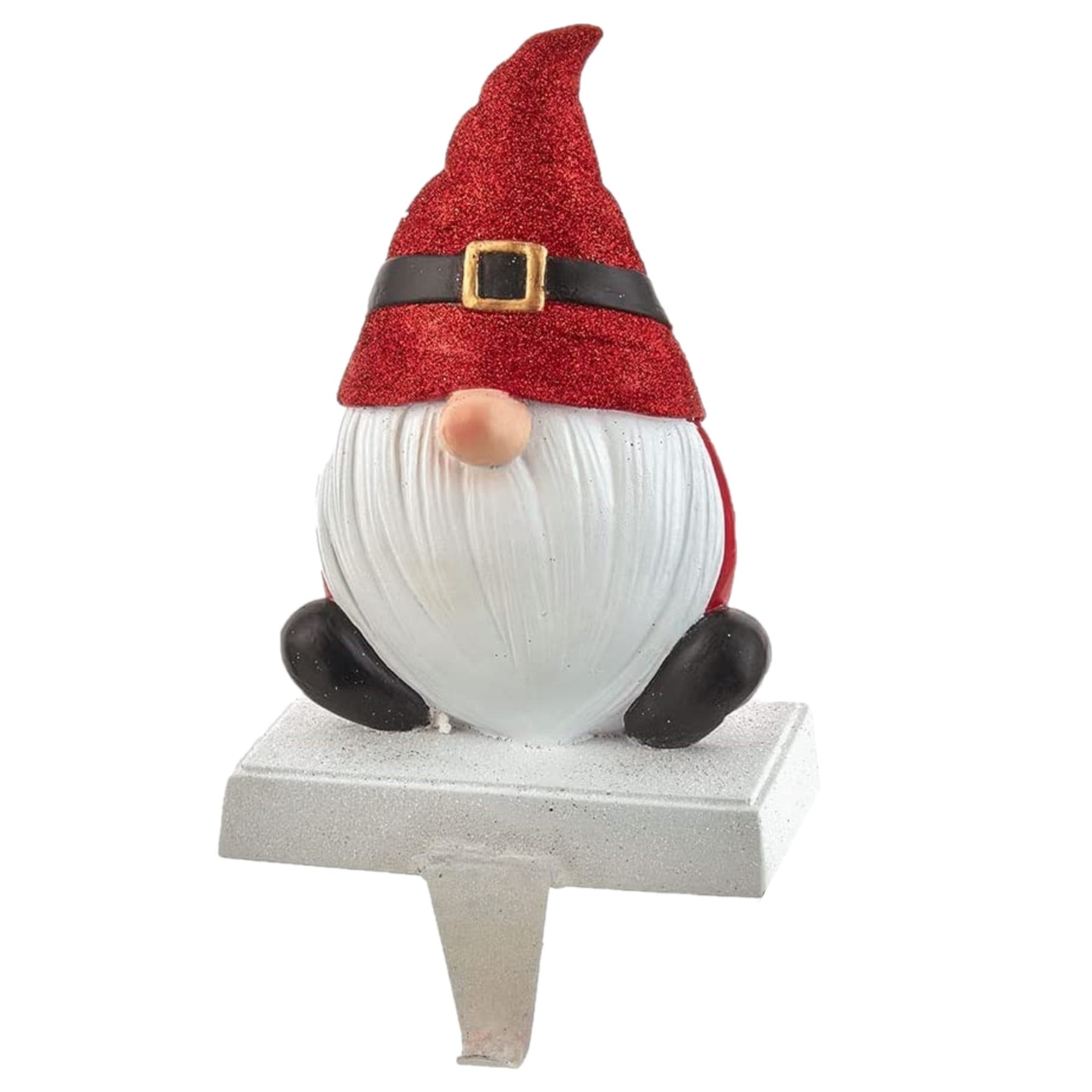 Kurt S. Adler Resin Gnome Stocking Holder, Multicolored, 10-Inch