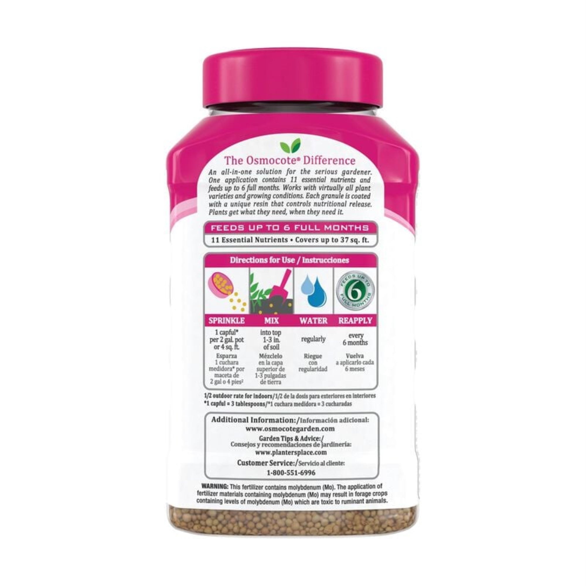 Osmocote Plus Smart-Release Plant Food, Outdoor & Indoor Granular Fertilizer, 1 lb