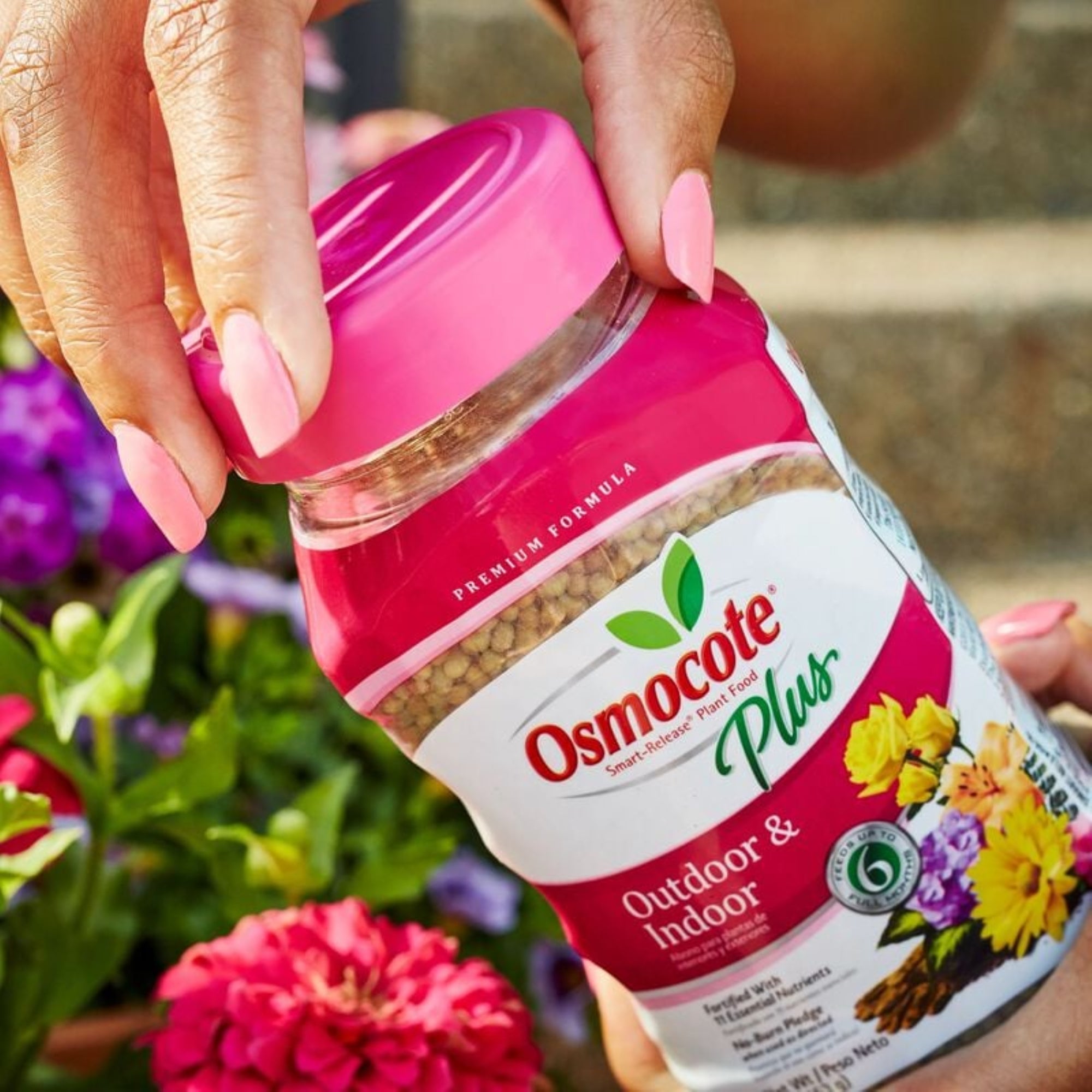 Osmocote Plus Smart-Release Plant Food, Outdoor & Indoor Granular Fertilizer, 1 lb