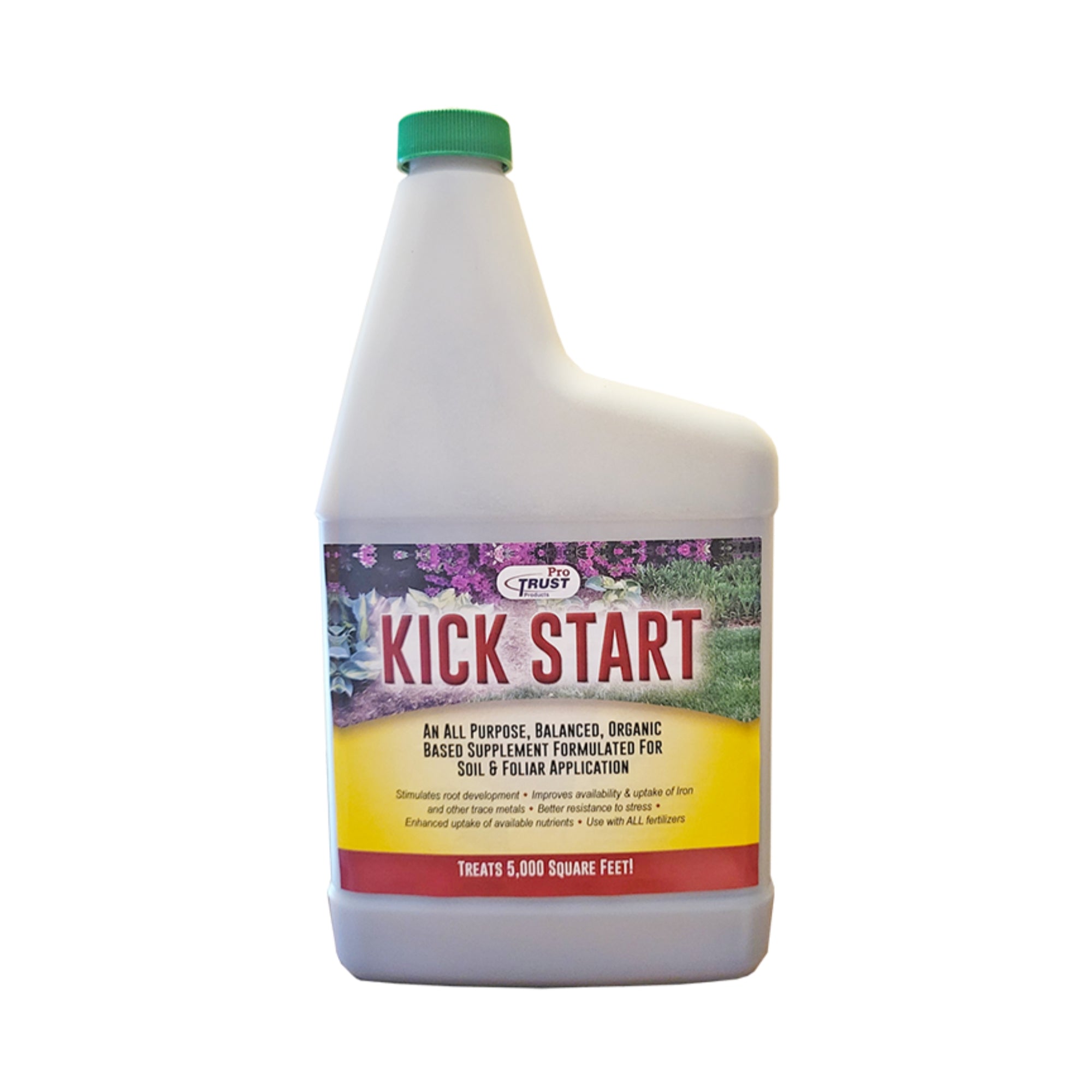 Pro Trust Kick Start Organic Liquid Fertilizer Concentrate Foliar Supplement (Treats up to 5,000 sq ft) 1 fl oz