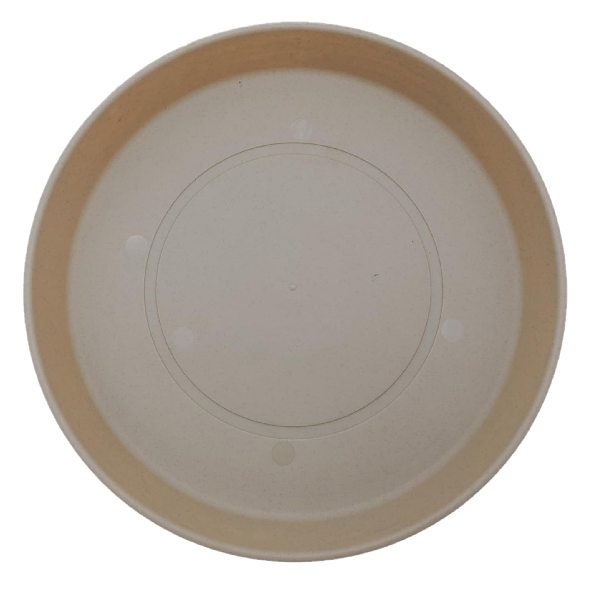 The HC Companies Round Plastic Prima Flower Pot Saucer, Sandstone, 8.5in