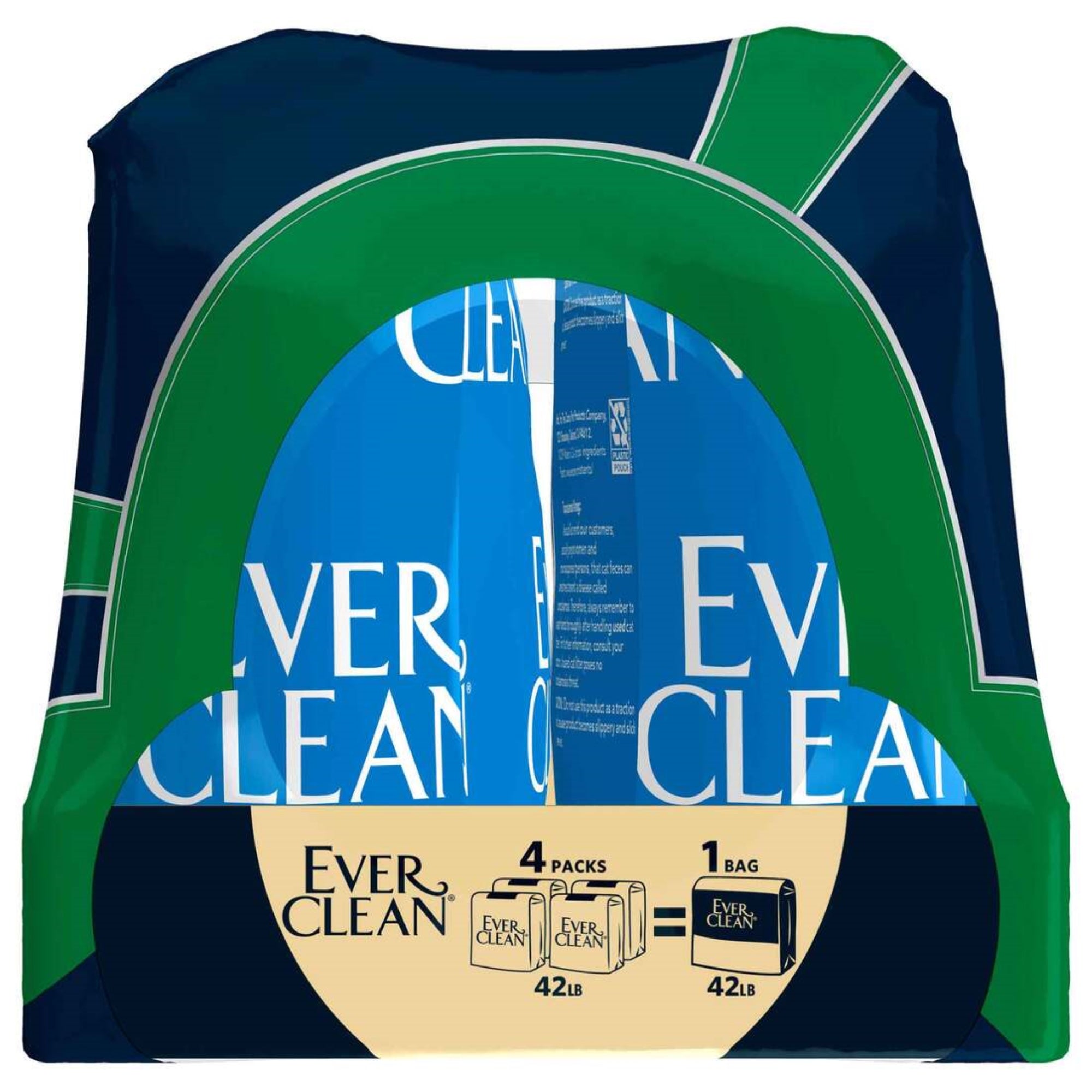 Ever Clean Super Premium Clumping Cat Litter, Extra Strength, Unscented, 10.5lb (Pack of 4)