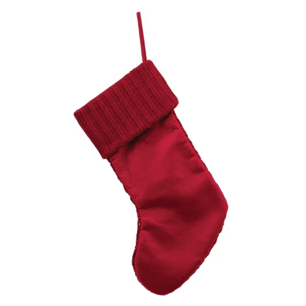 Old World Christmas Knit Christmas Stocking with White Pompoms, 24"