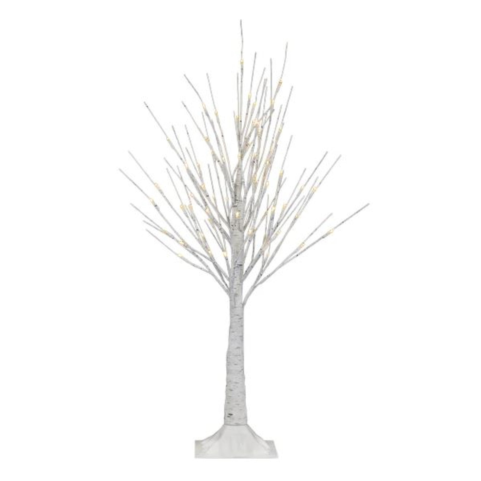 Old World Christmas Pre-Lit LED Winter White Birch Tree, 36"
