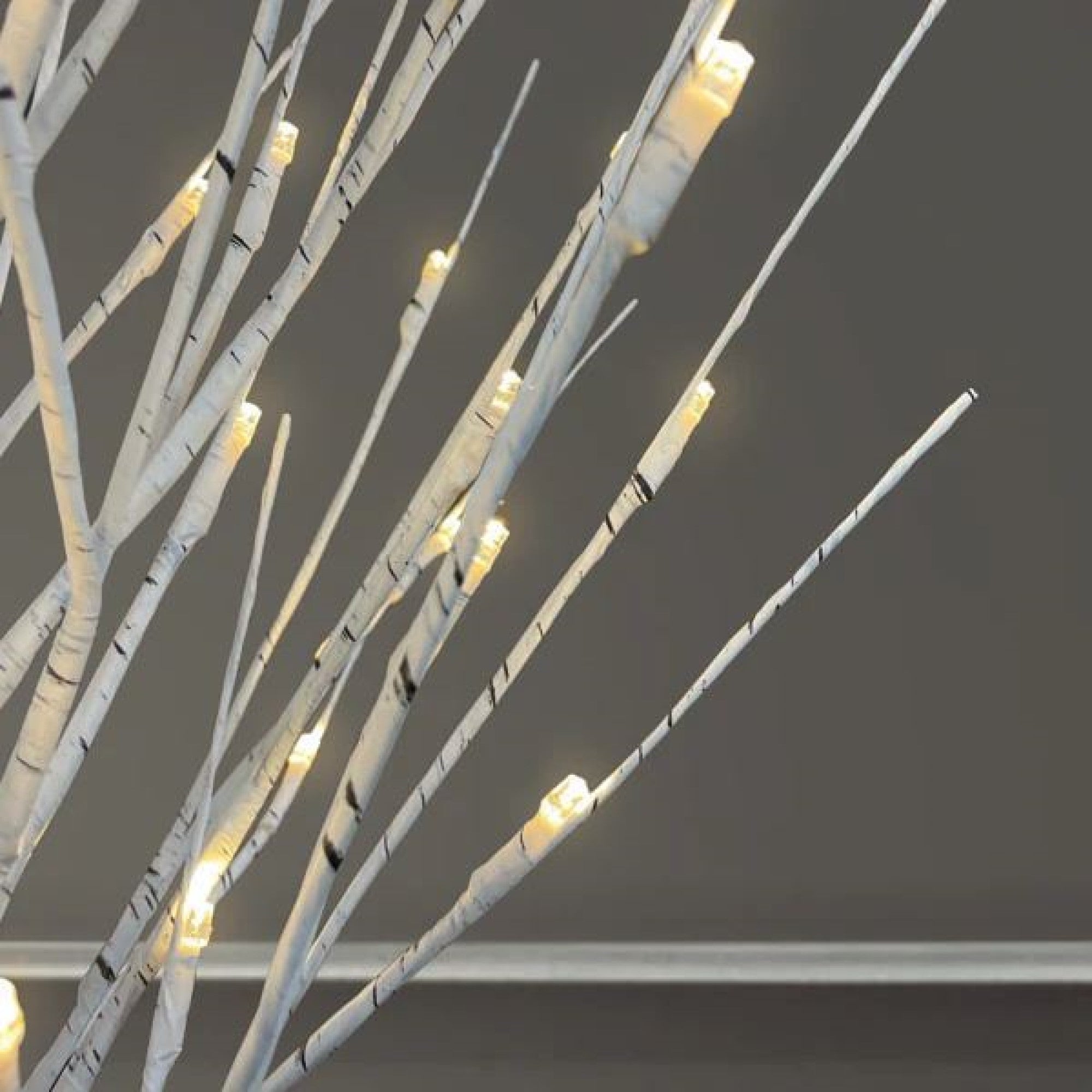 Old World Christmas LED Lit Winter White Birch Tree, 36in