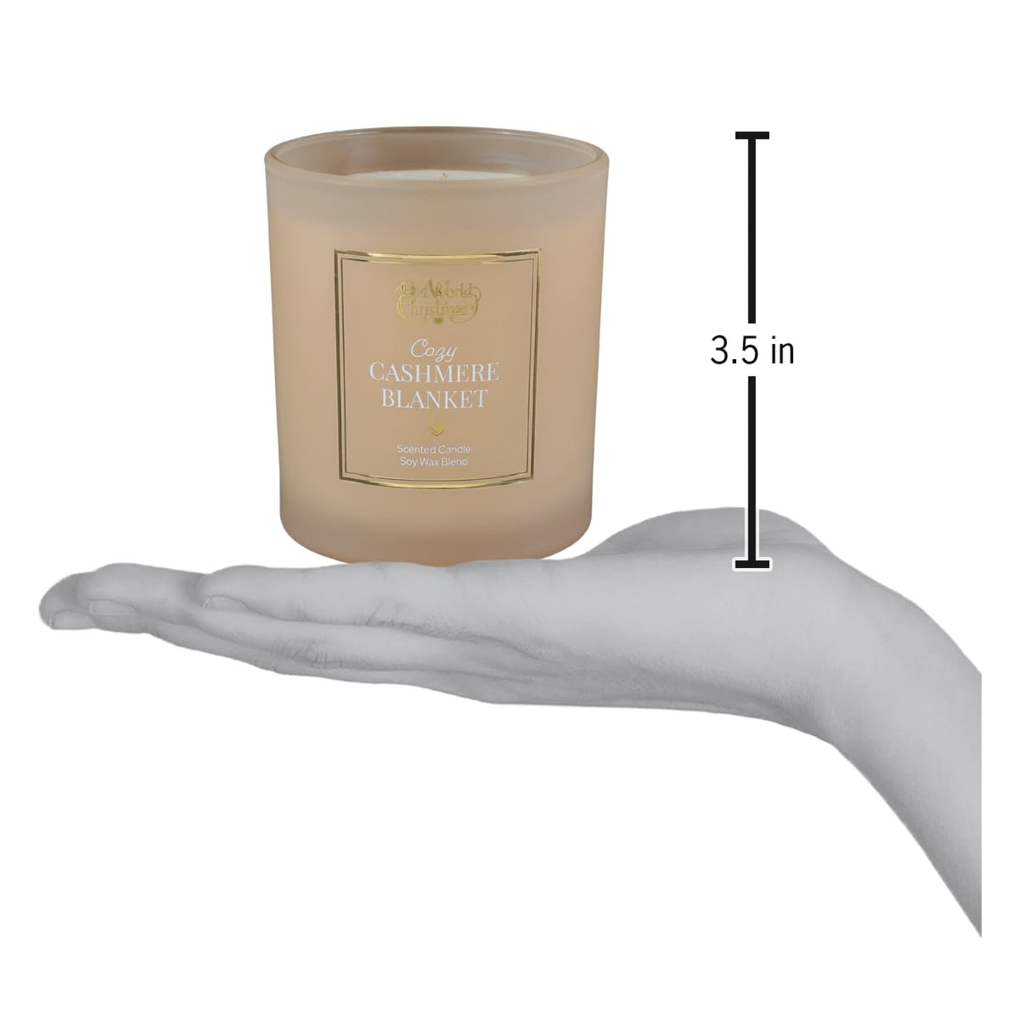 Old World Christmas Soy Wax Blend Candle, Cozy Cashmere Blanket, 8oz