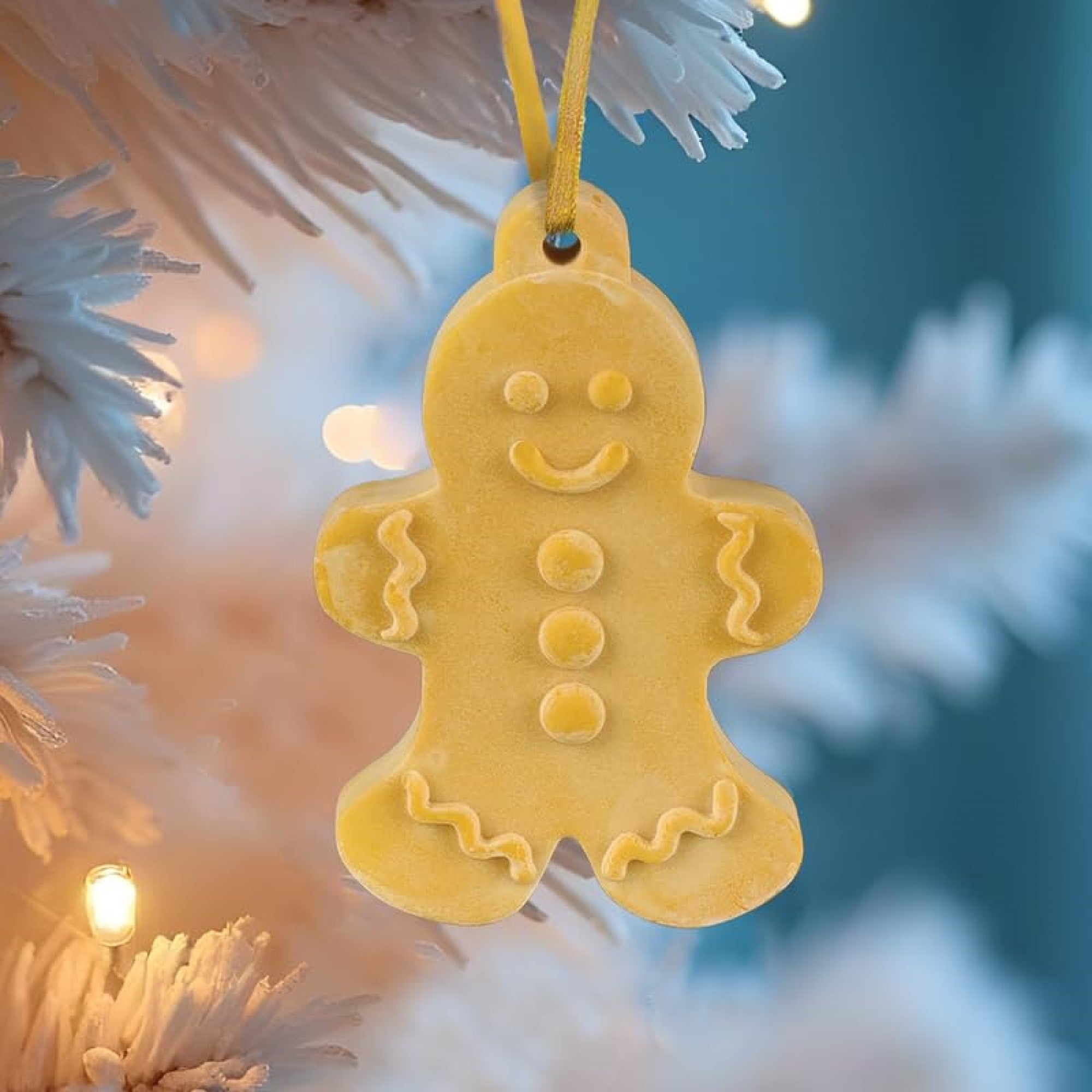 Old World Christmas Gypsum Scented Ornament for Christmas Tree, Cinnamon Gingerbread Man