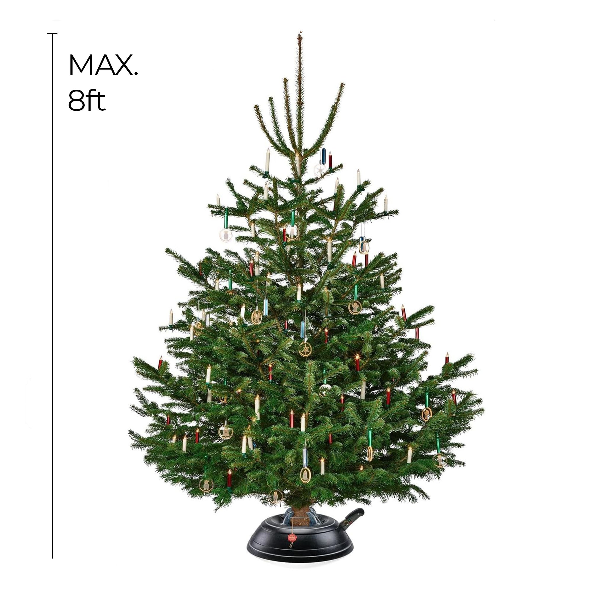 KRINNER Tree Genie Black Indoor & Outdoor Christmas Tree Stand, Vario - Foot Pedal Setup for 8 Foot Trees