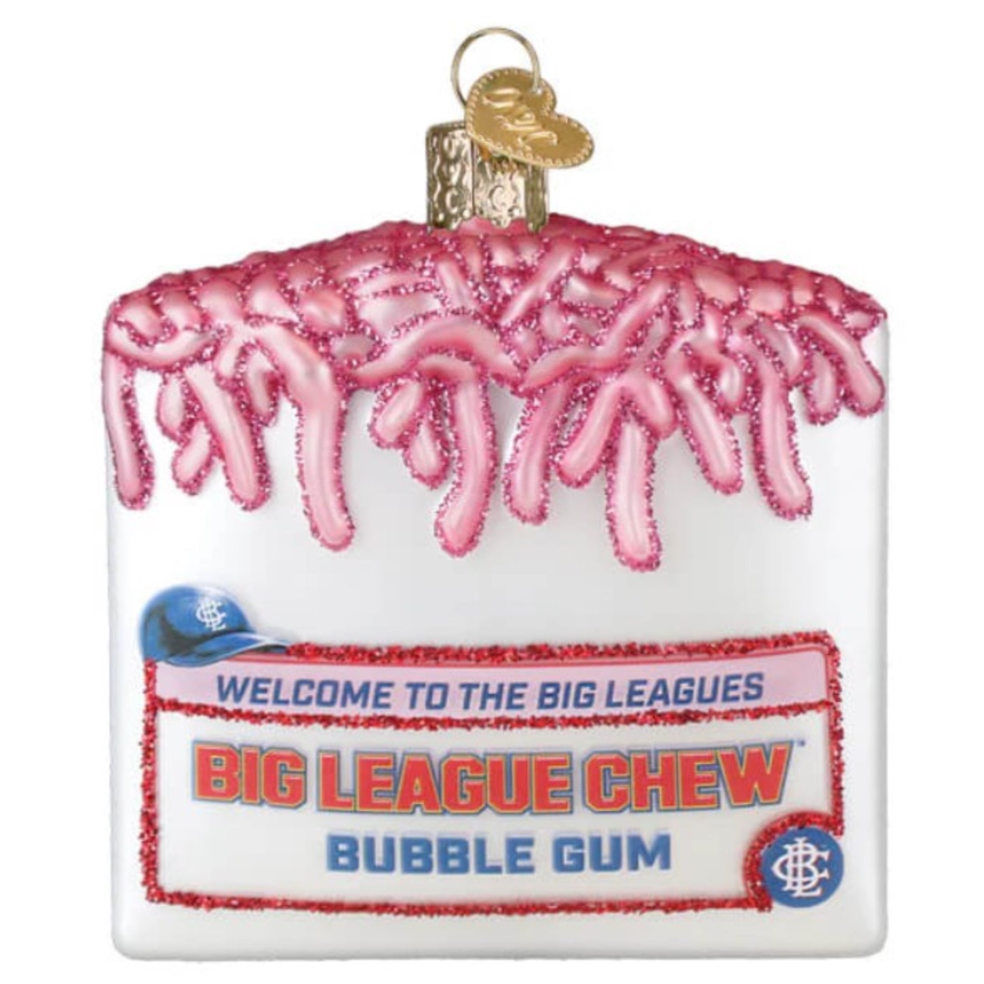 Old World Christmas Blown Glass Ornament for Christmas Tree, Big League Chew