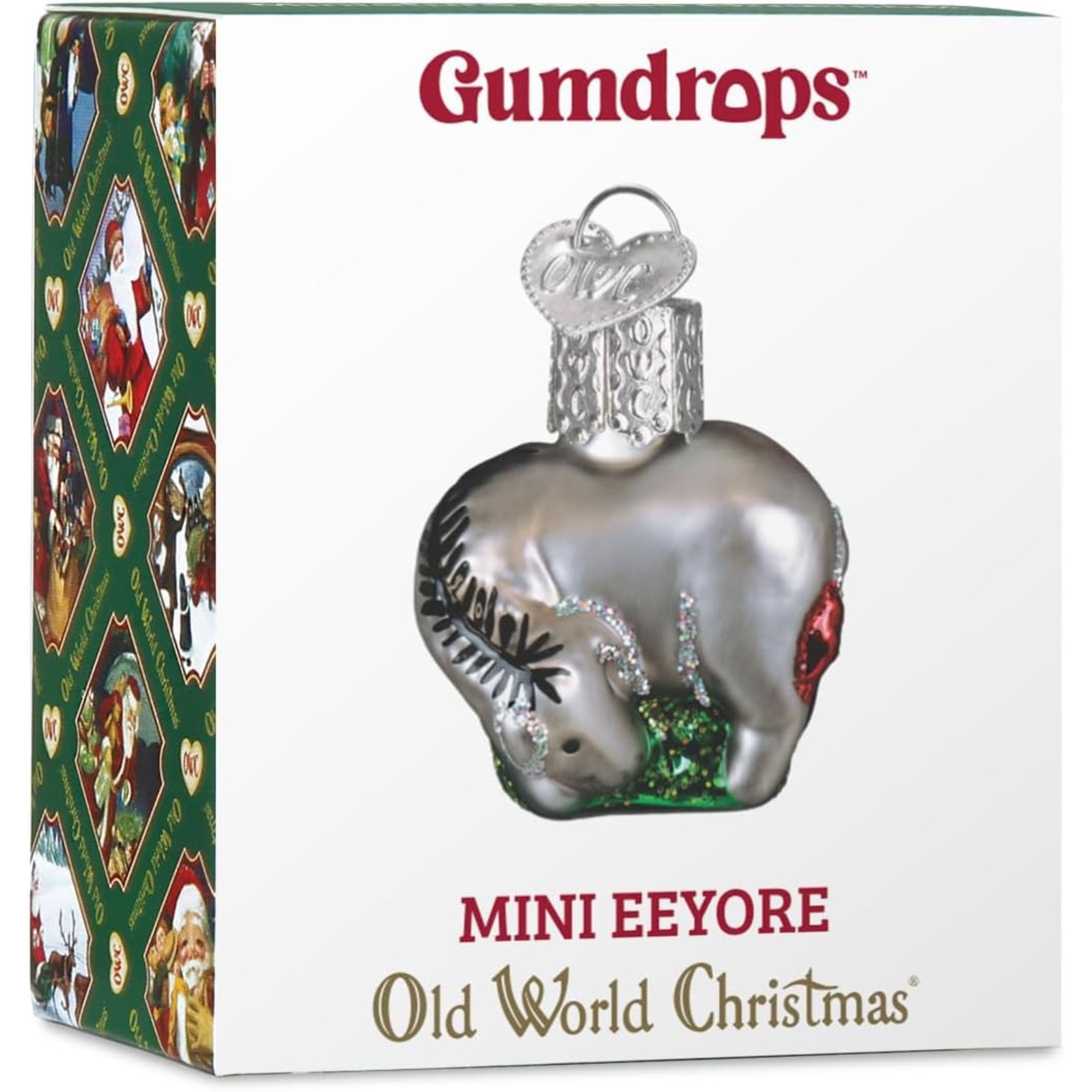 Old World Christmas Blown Glass Ornament for Christmas Tree, Gumdrops (Mini) Collection, Eeyore