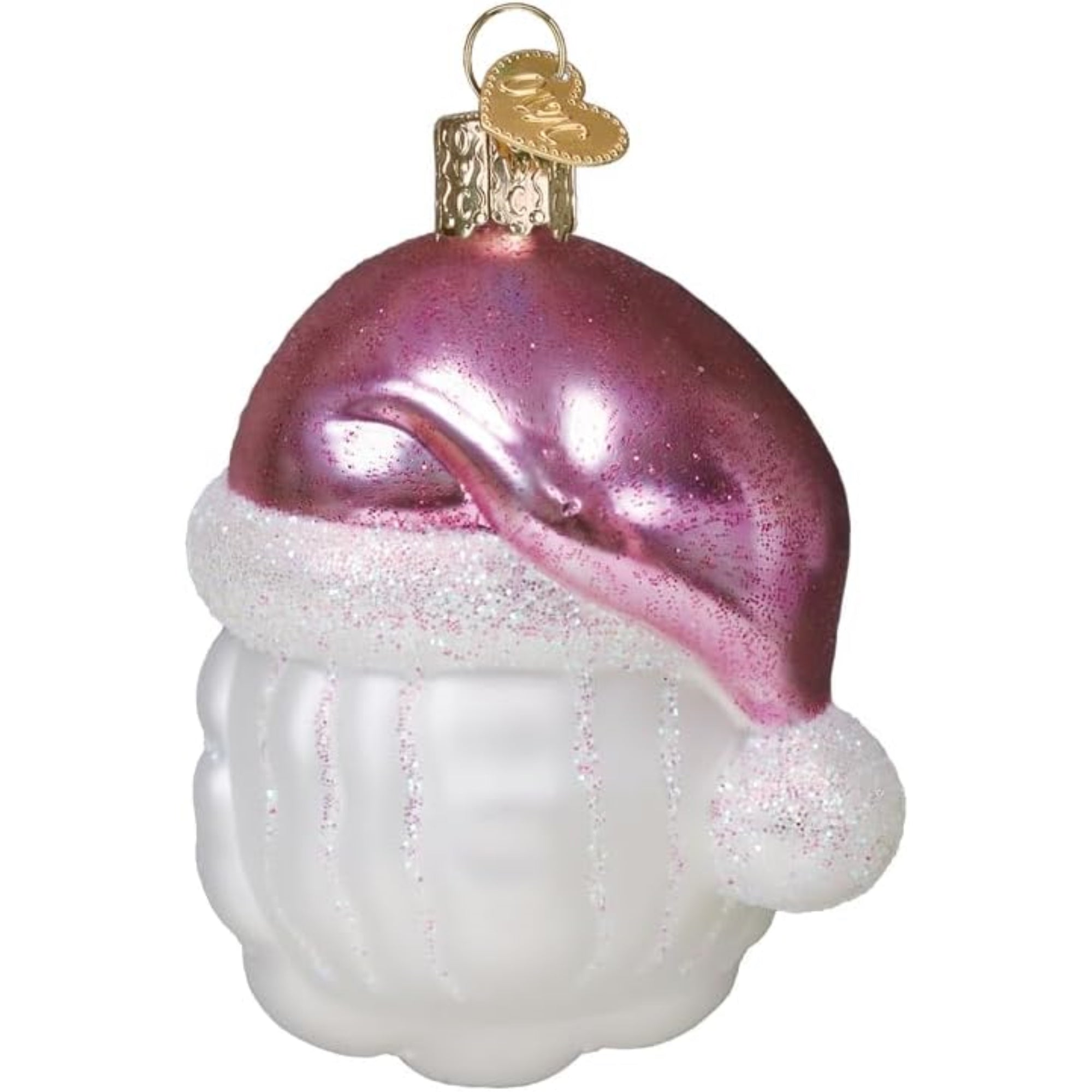 Old World Christmas Blown Glass Ornament for Christmas Tree, Bubblegum Papa Noel