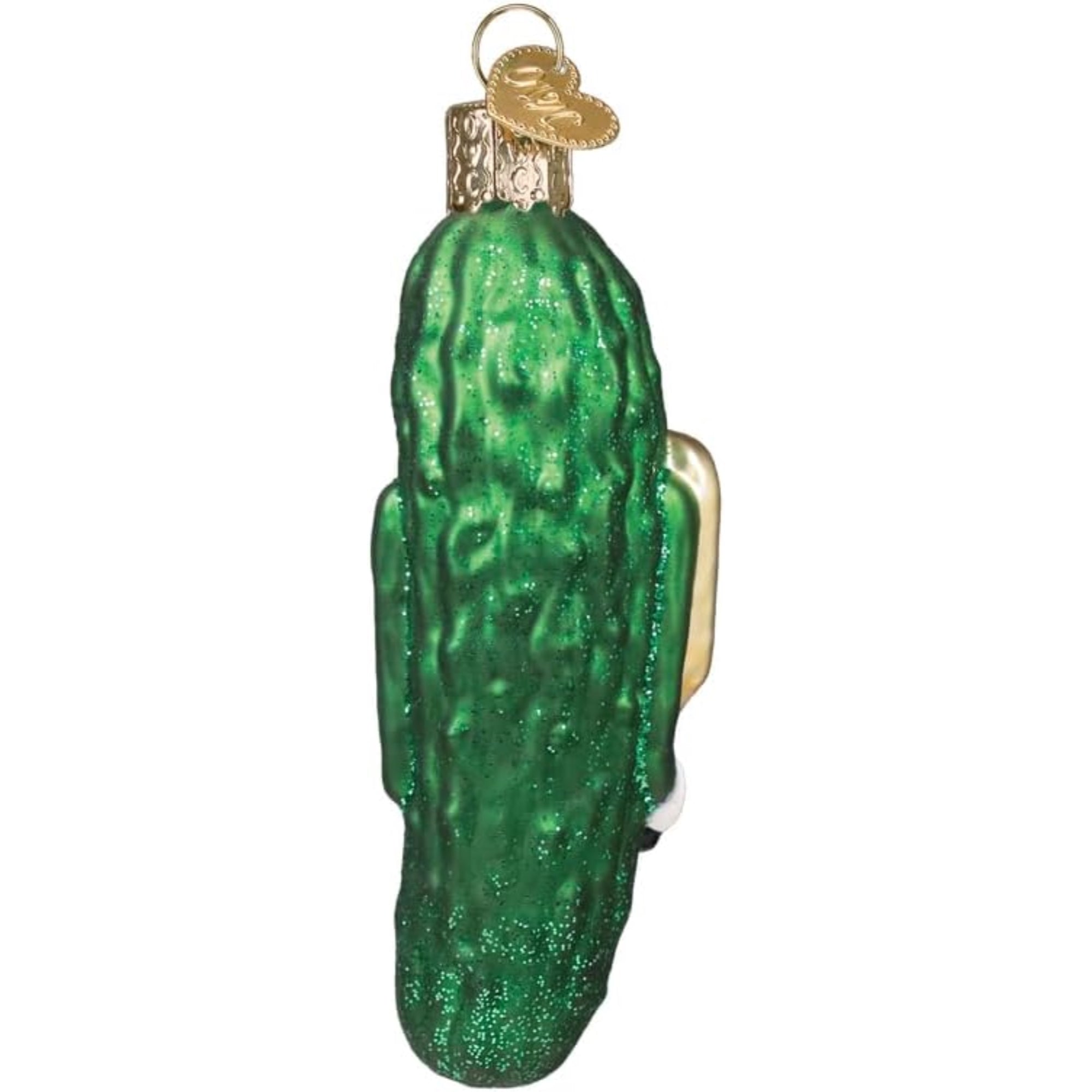 Old World Christmas Blown Glass Ornament for Christmas Tree, Pickleball Pickle