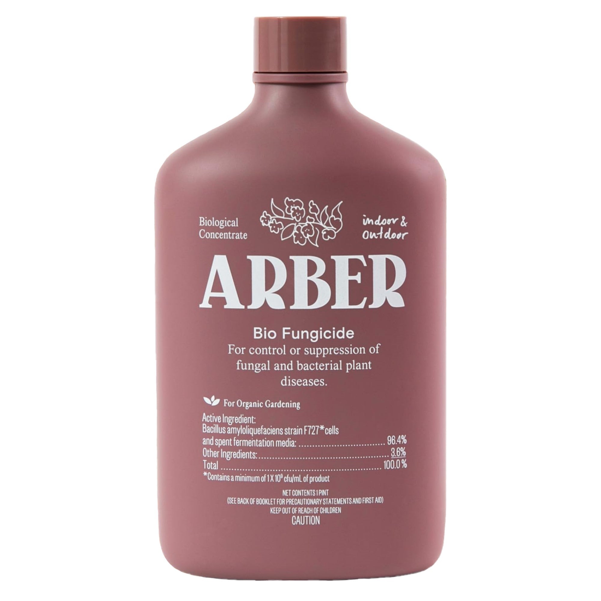 Arber Organic Bio Fungicide Indoor & Outdoor Biological Concentrate, 16oz