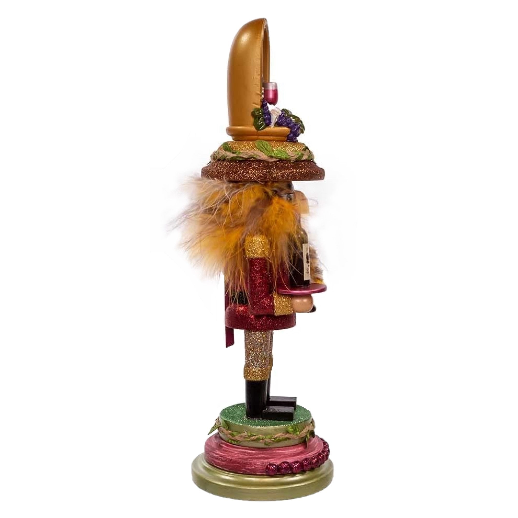Kurt Adler Hollywood Nutcracker, Wine, 15in