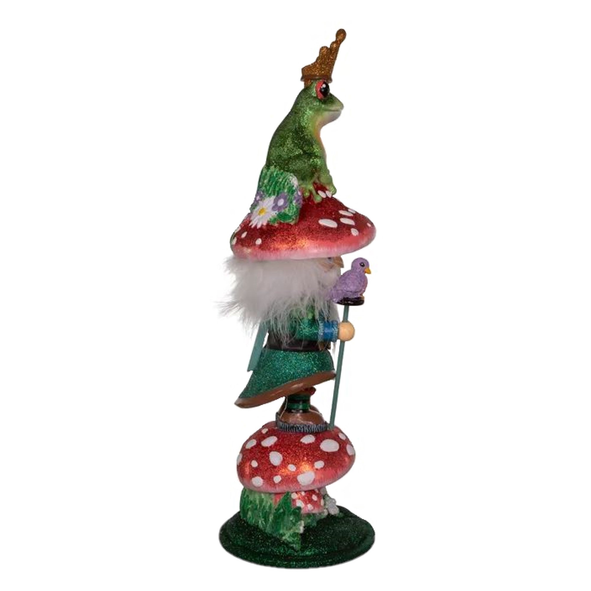 Kurt Adler Wooden Hollywood Nutcracker, Frog Prince, 16.5in