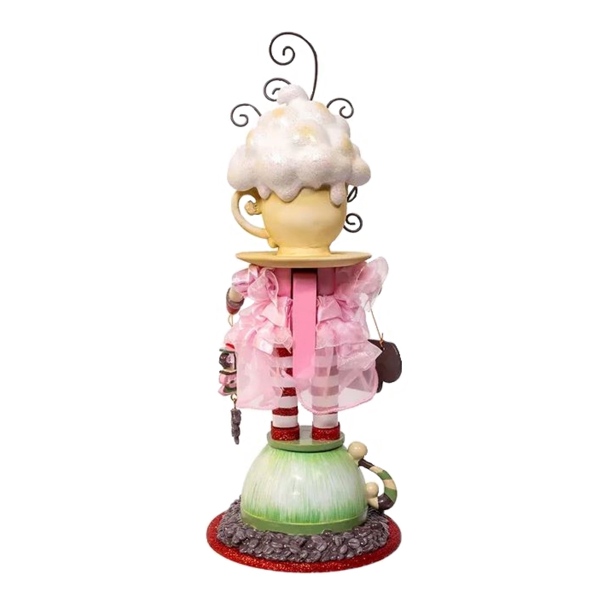 Kurt Adler Resin Hollywood Nutcracker, Coffee Girl, 12in
