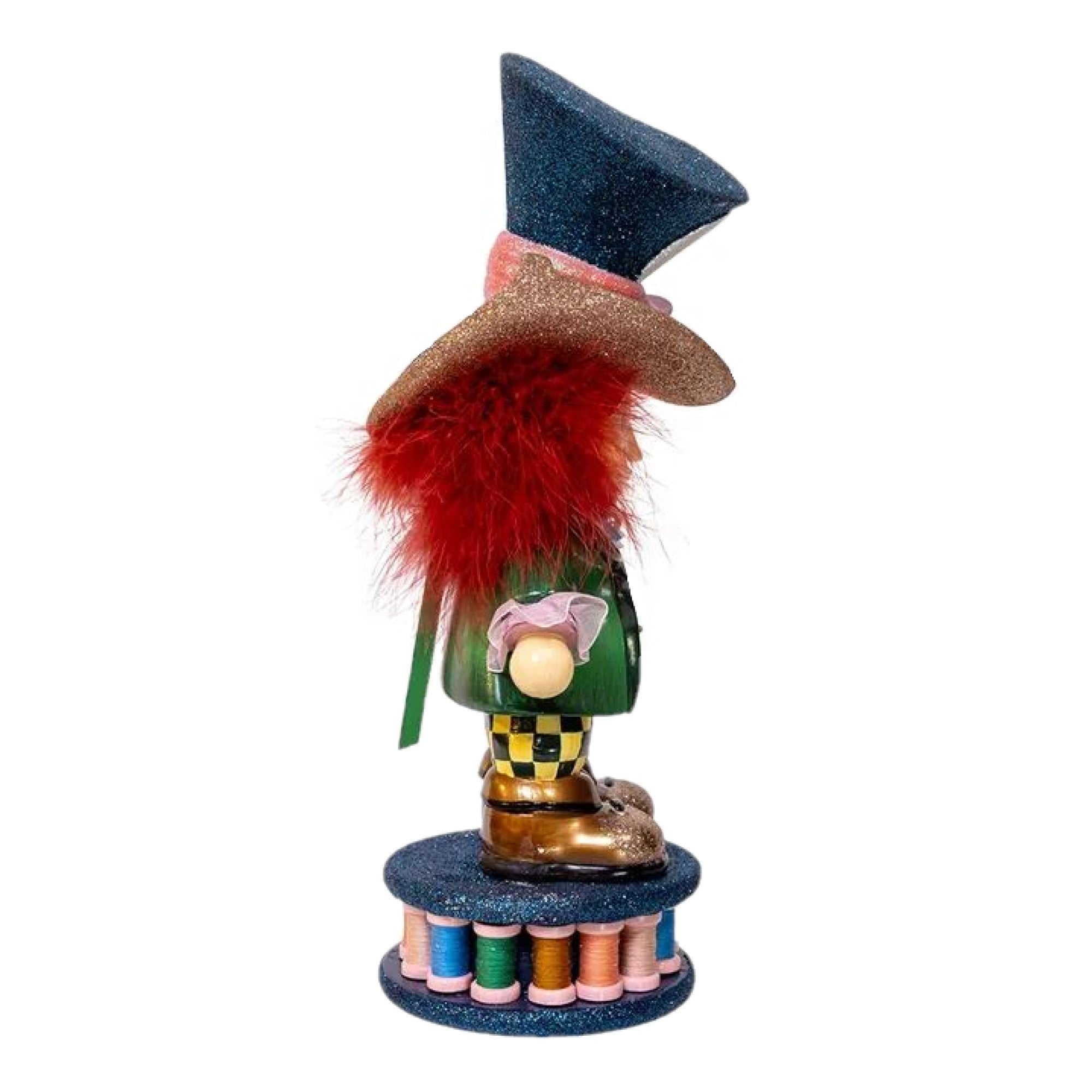 Kurt Adler Resin Hollywood Nutcracker, Mad Hatter, 13in