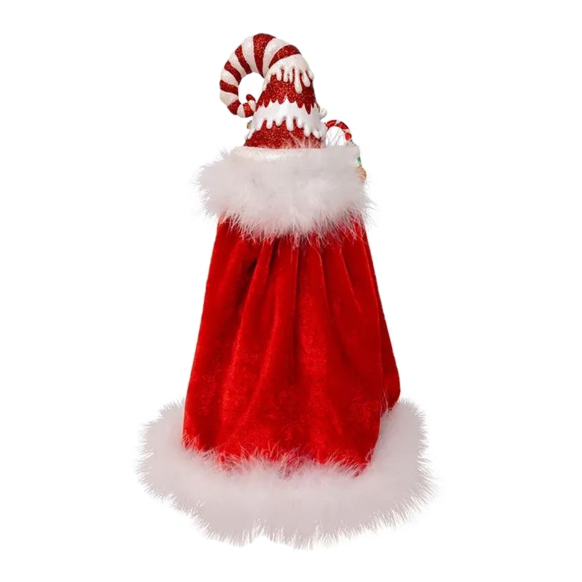 Kurt Adler Wooden Hollywood Nutcracker, Gingerbread Candy Santa, 15in