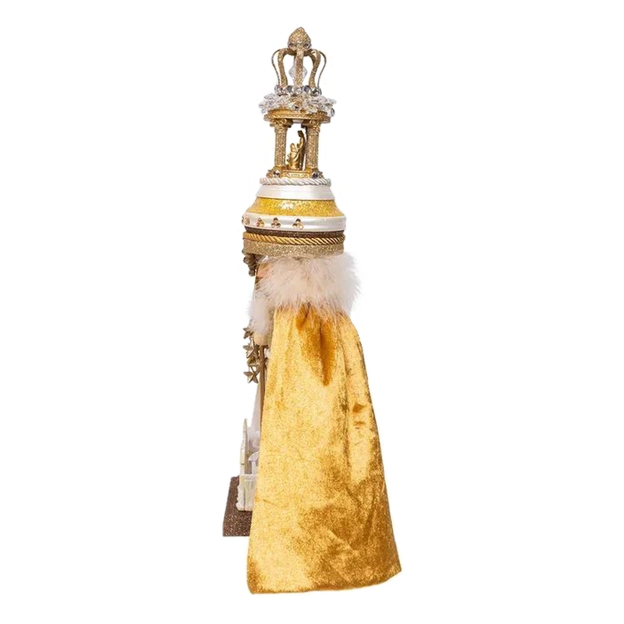Kurt Adler Wooden Hollywood Nutcracker, Lighted O Holy Night, 19.5in