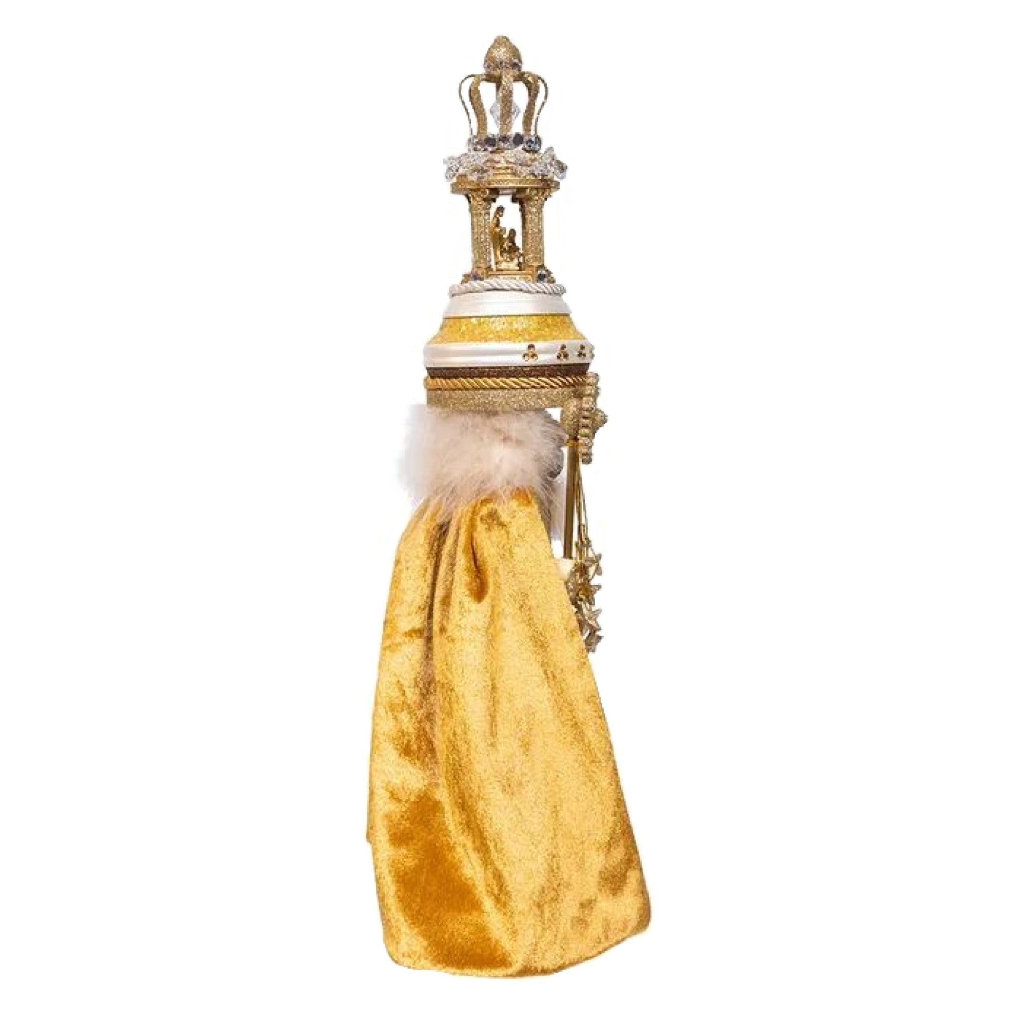 Kurt Adler Wooden Hollywood Nutcracker, Lighted O Holy Night, 19.5in