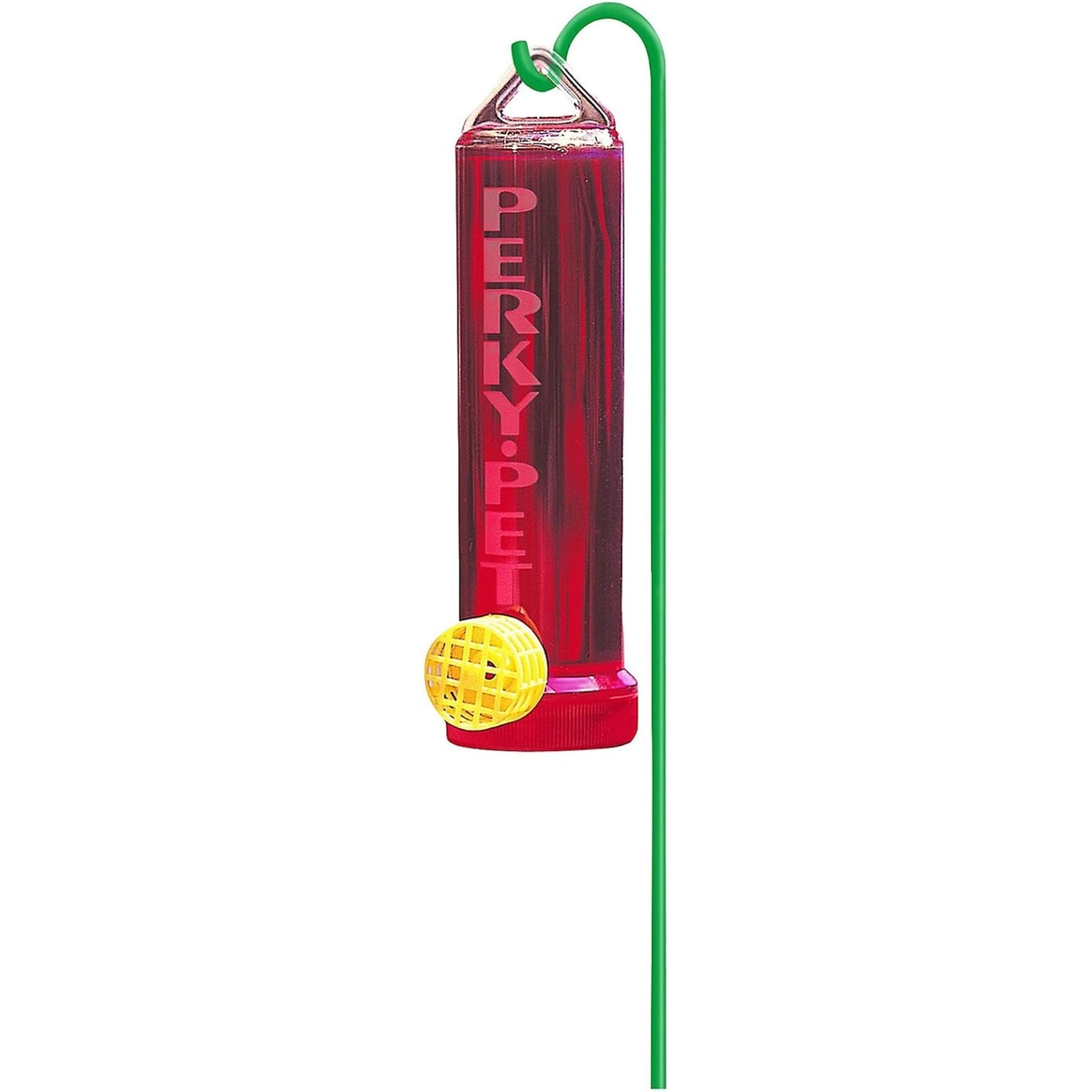 Perky-Pet Plastic Hanging Hummingbird Feeder — Single Port with Bee Guard, 3oz