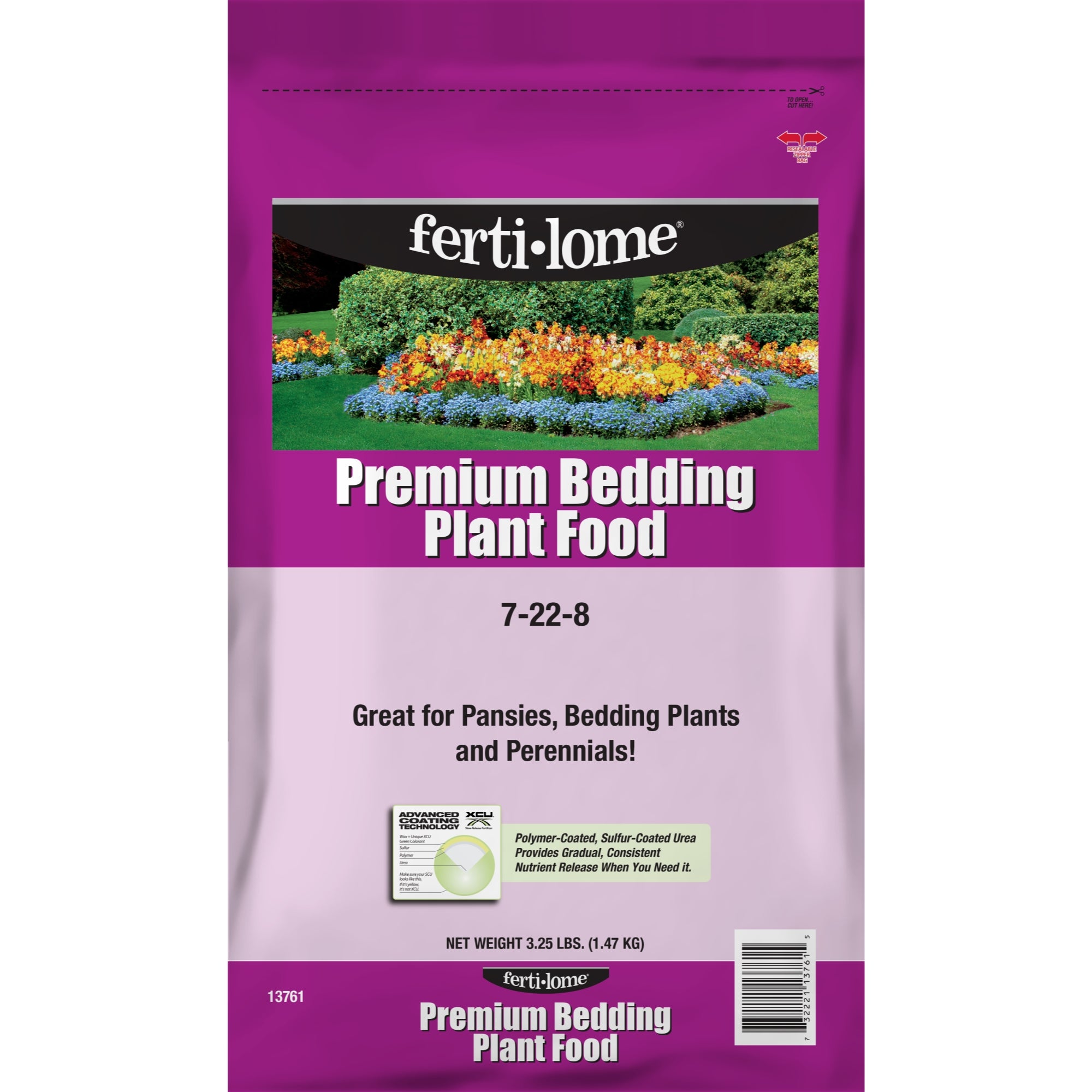 Fertilome Premium Bedding Plant Food 7-22-8 Fertilizer Granules