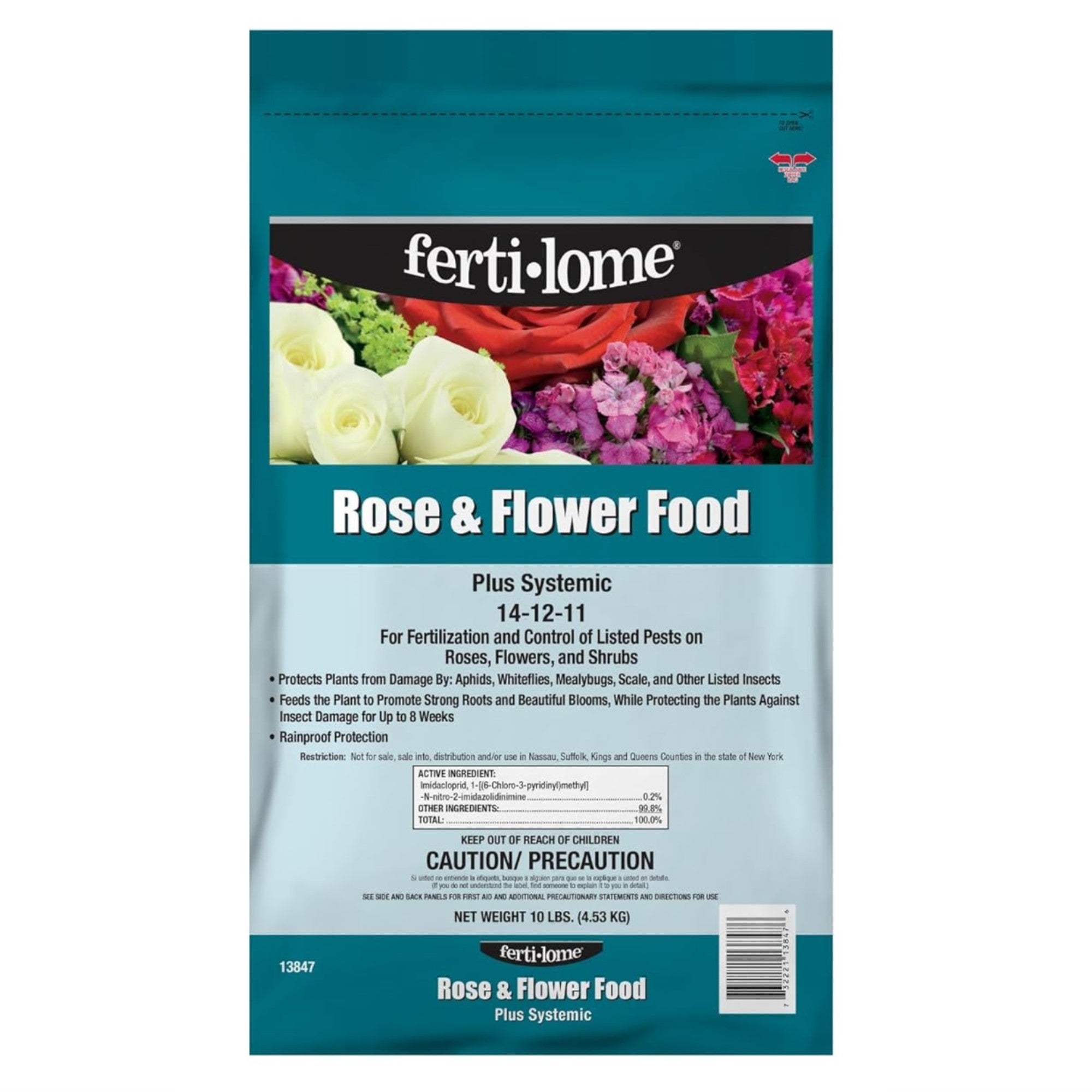 Fertilome Rose & Flower Food Plus Systemic 14-12-11 Fertilizer