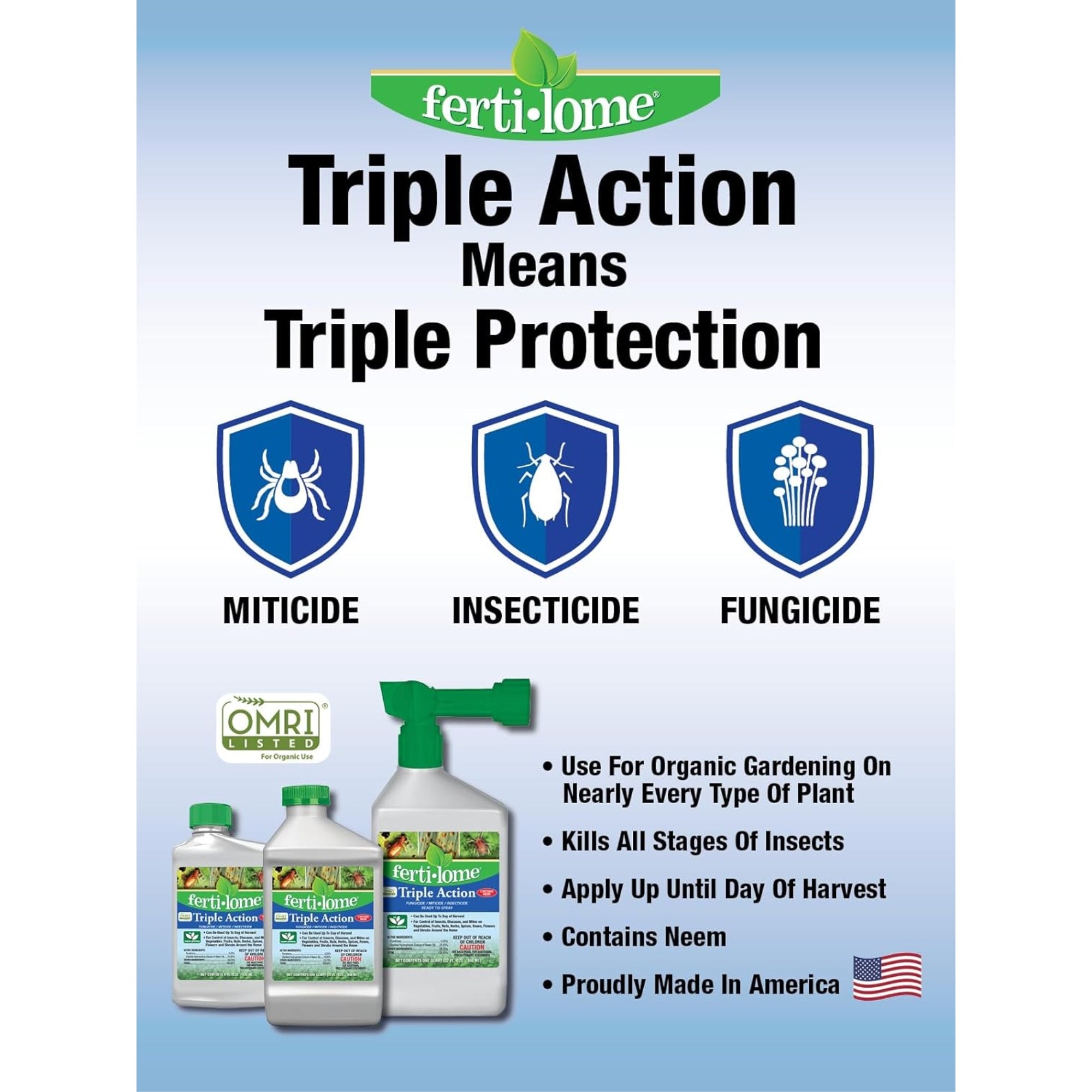Fertilome Triple Action Fungicide, Miticide & Insecticide